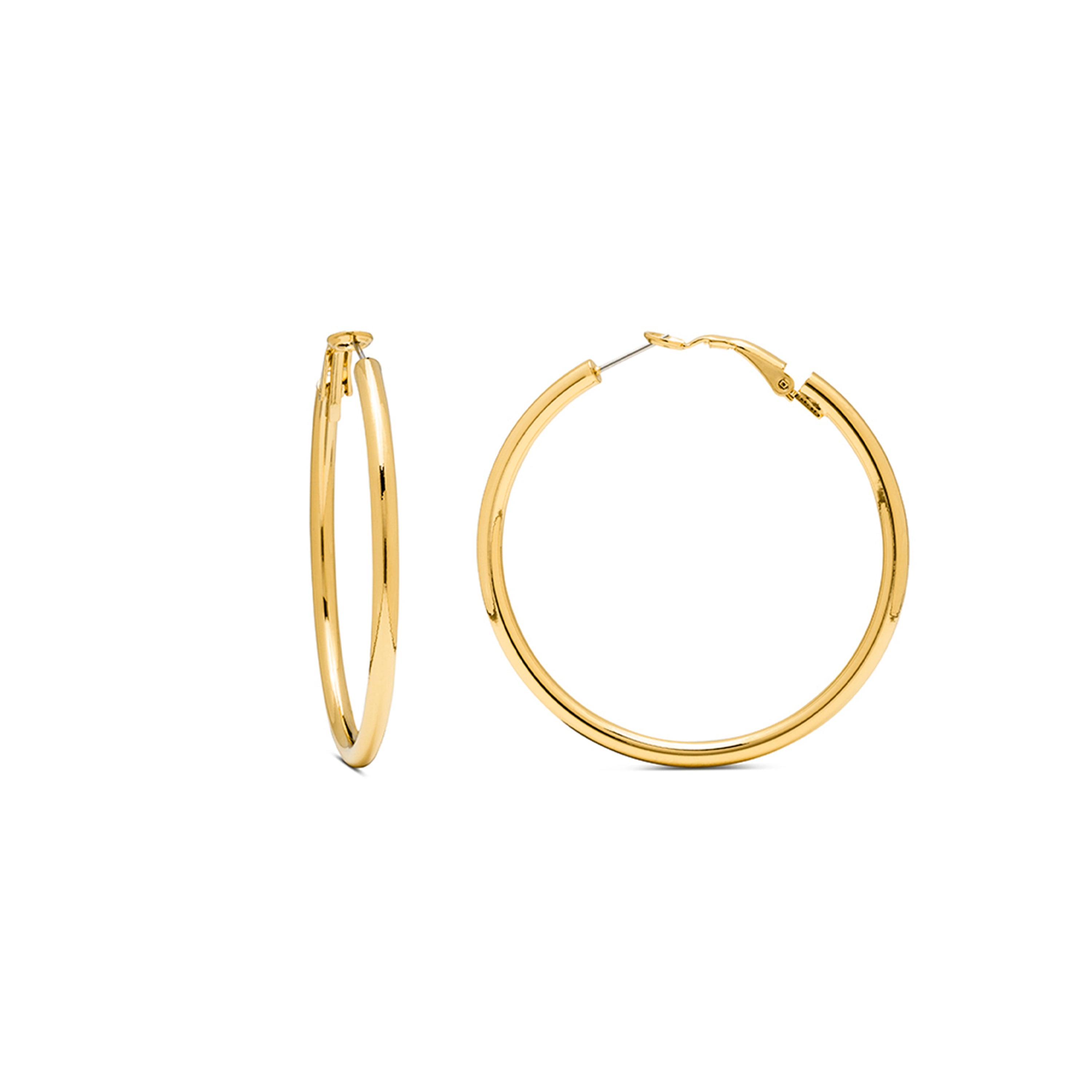 45mm diameter earrings 18K Yellow Gold finish - Shashe