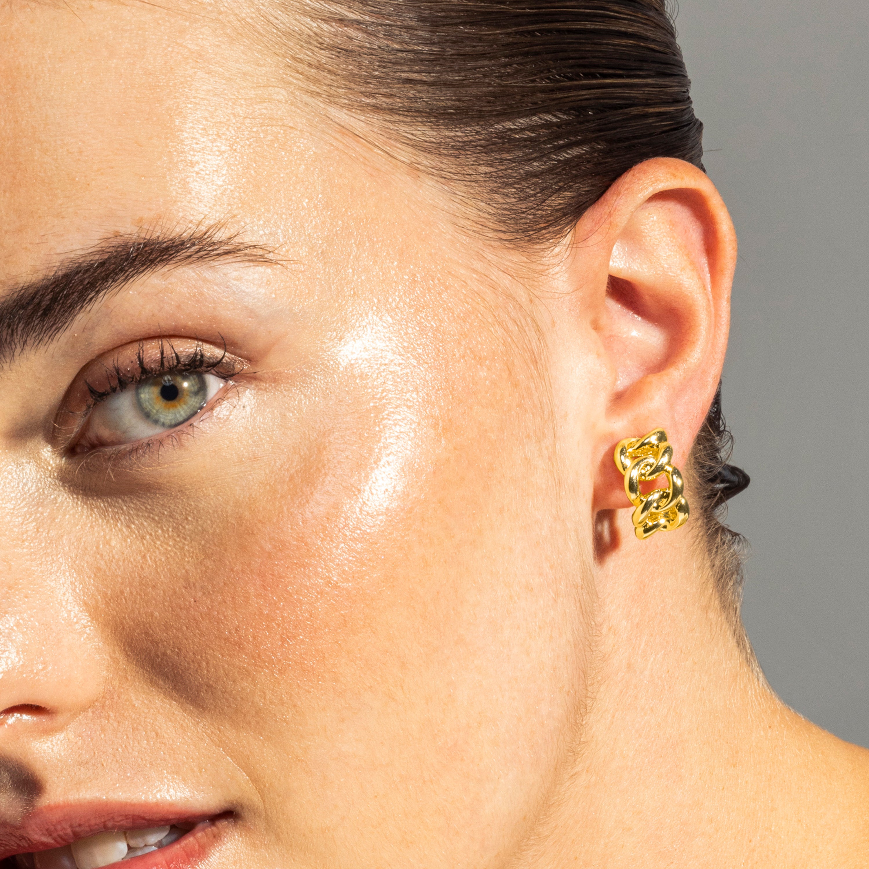 Earrings finished in 18K yellow gold - Dabbahu