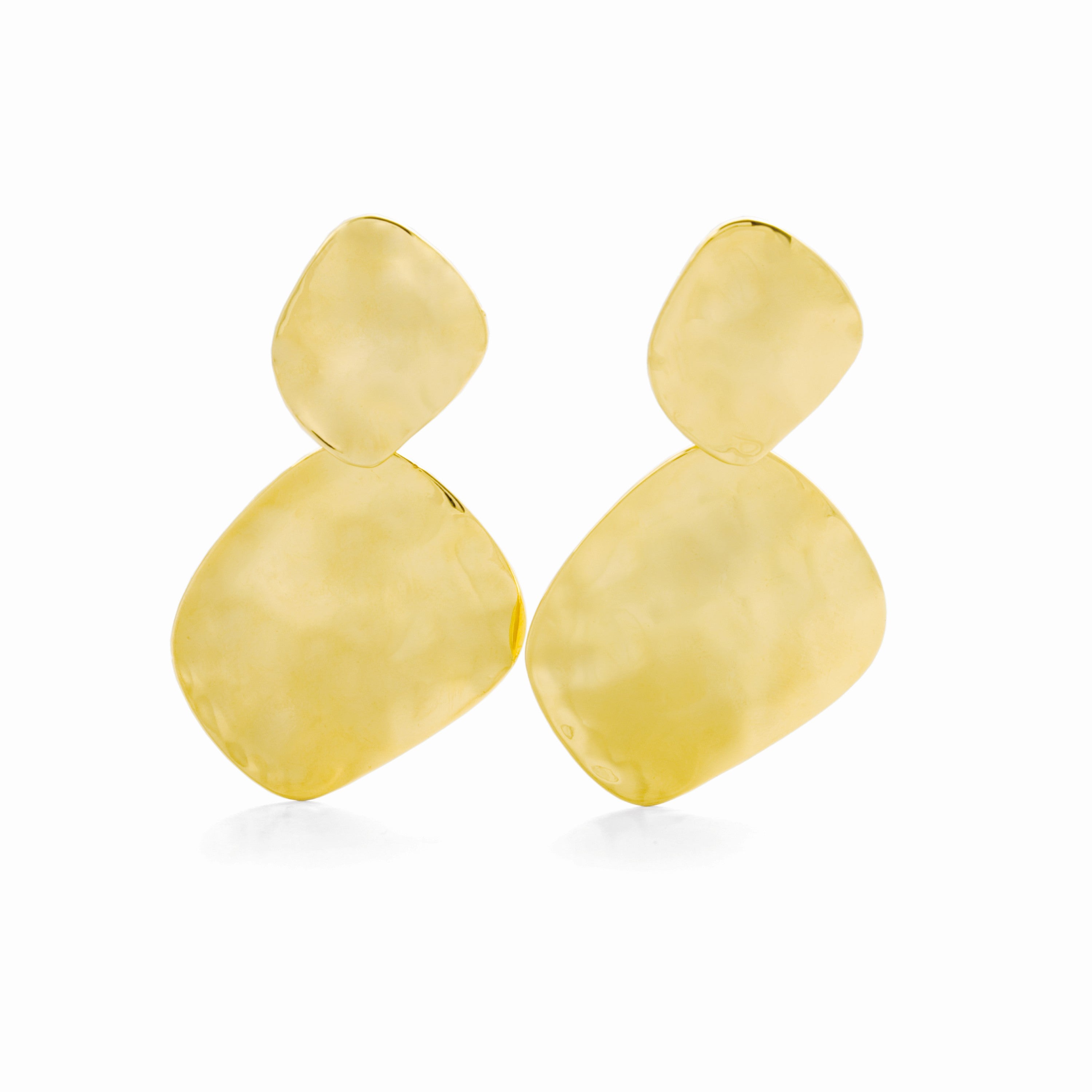 Boucles d'oreilles finition or jaune 18K - Hamada