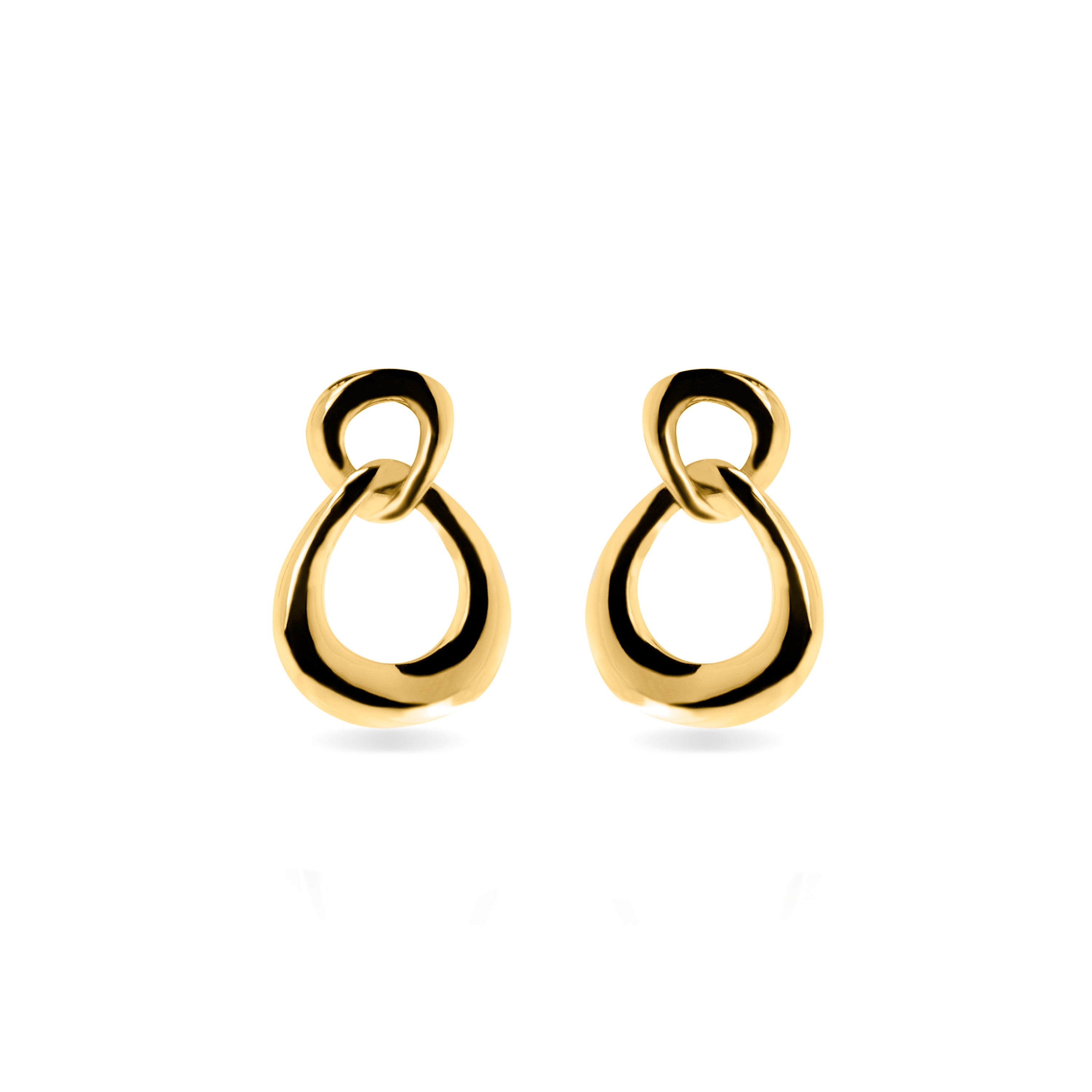 Earrings finished in 18K yellow gold - Jomo