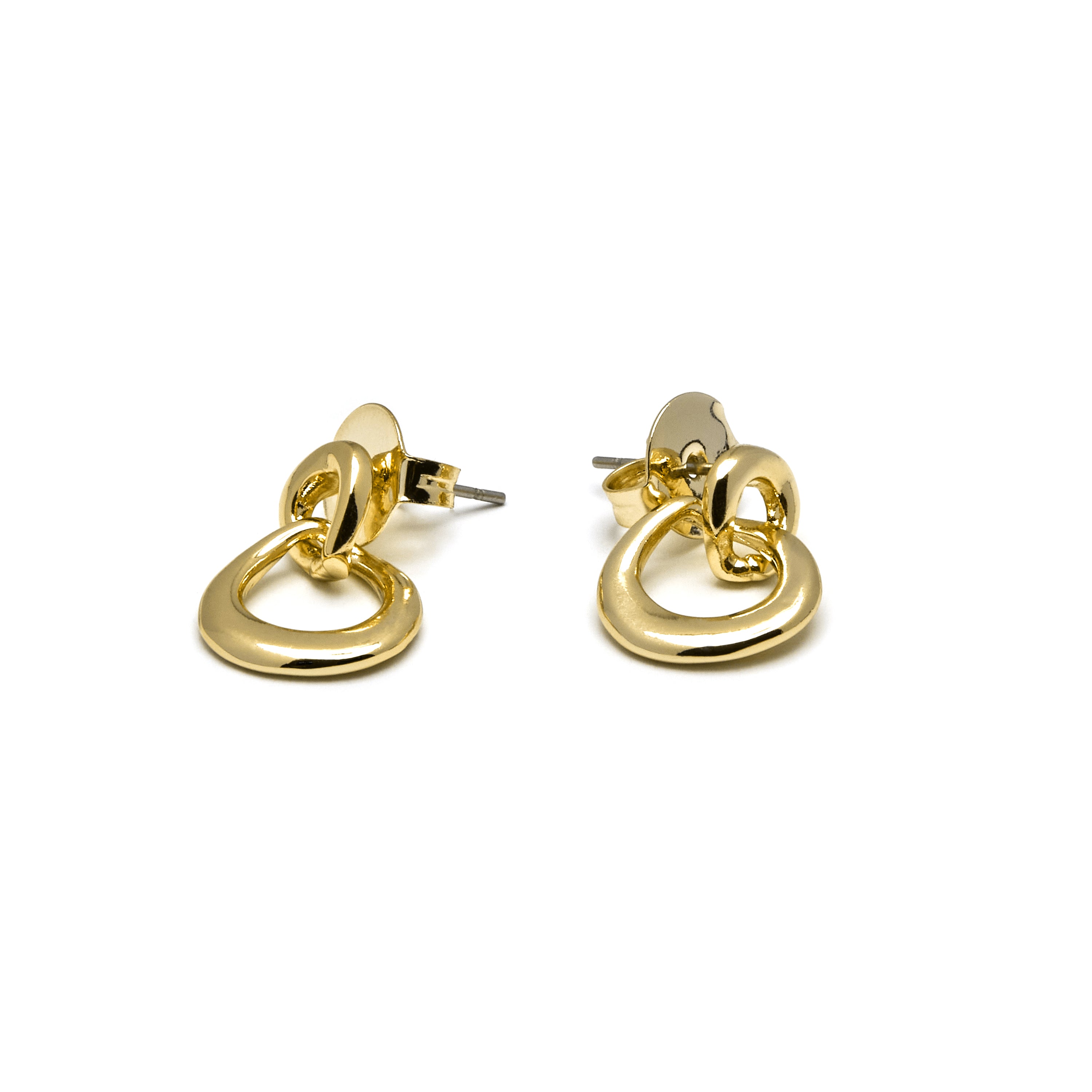 Earrings finished in 18K yellow gold - Jomo