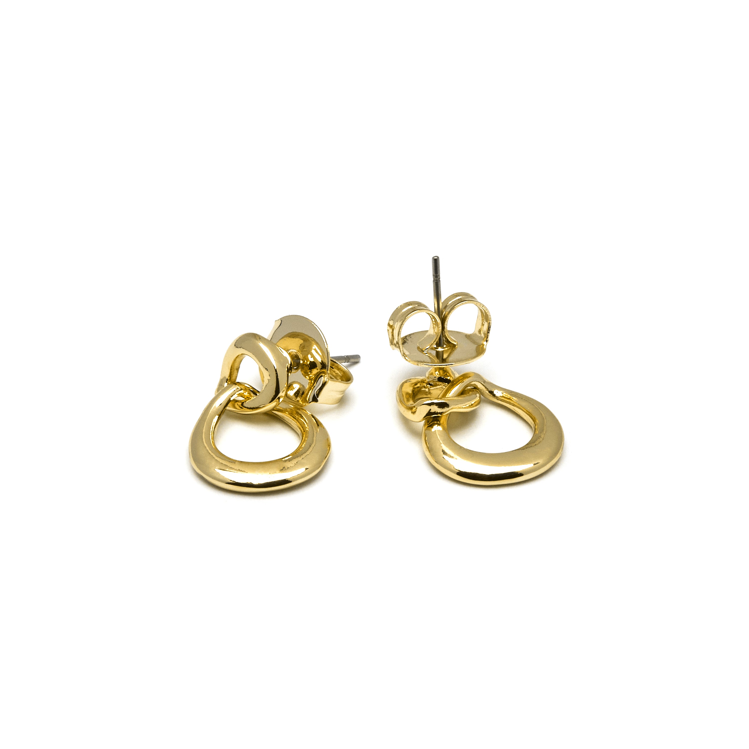 Earrings finished in 18K yellow gold - Jomo