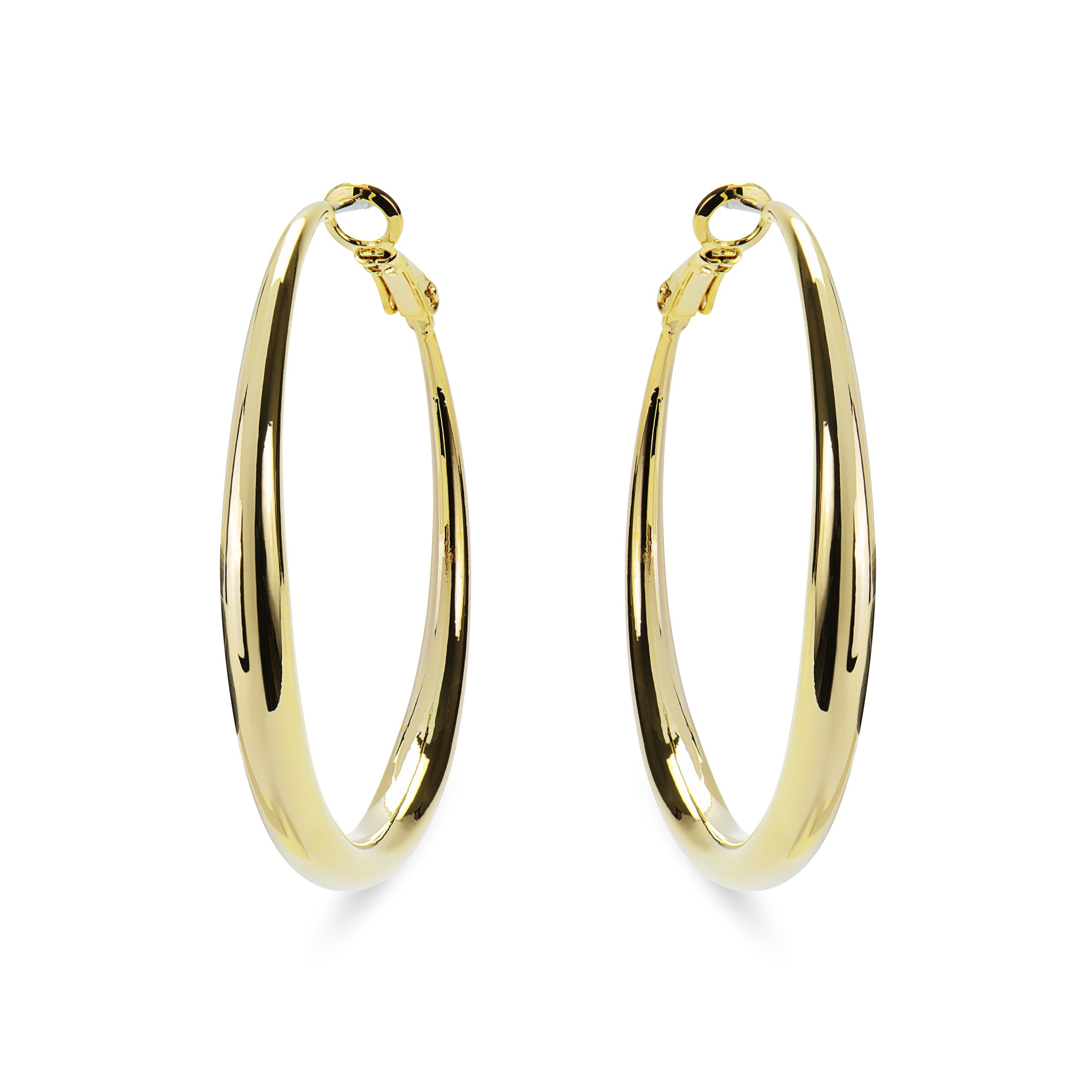 Boucles d'oreilles Sira finies en or jaune 18 carats