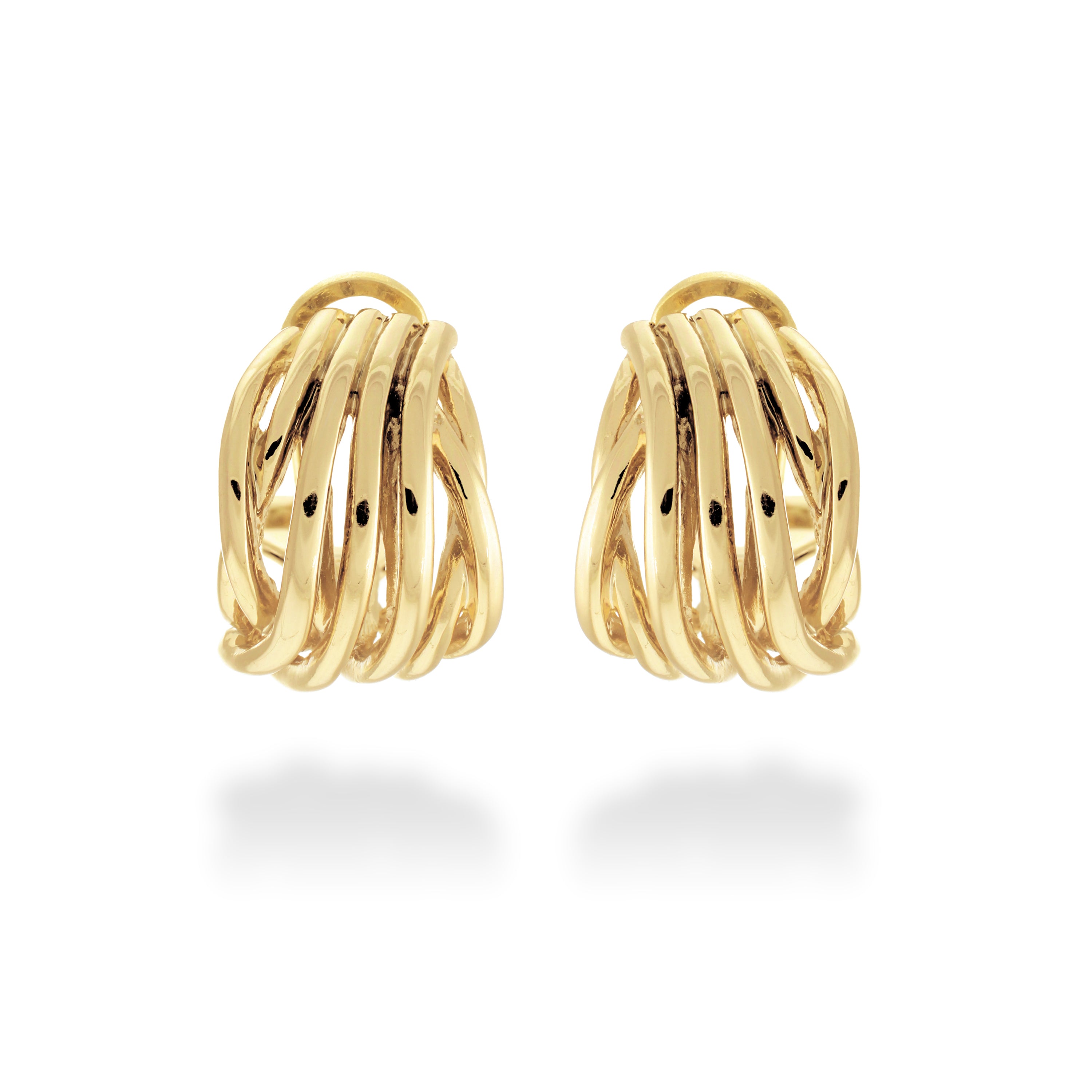 Earrings finished in 18K yellow gold - Goga