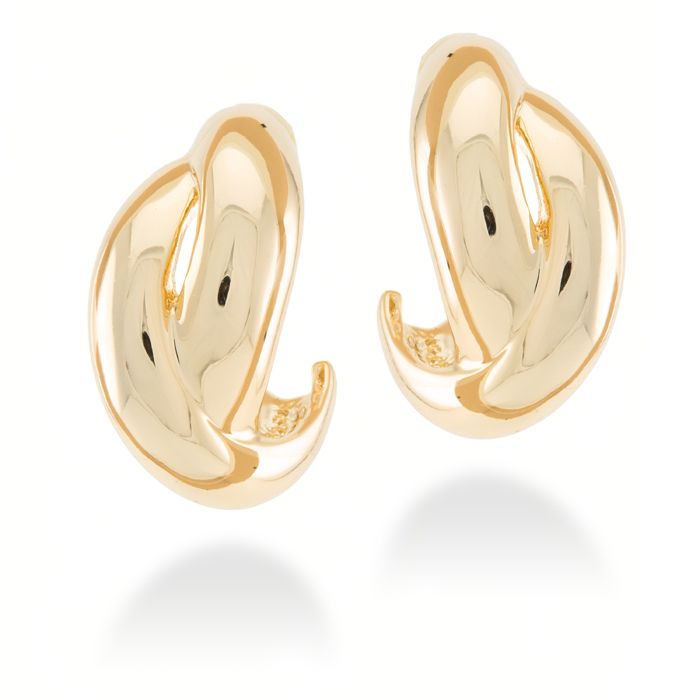 Zunduri earrings 18 kt yellow gold finish