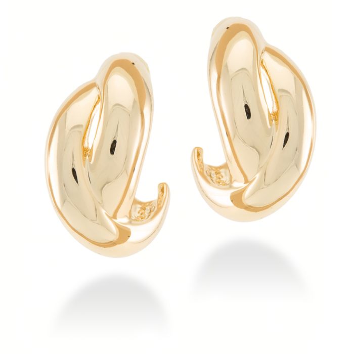 Pendientes acabados en oro amarillo 18K - Zunduri