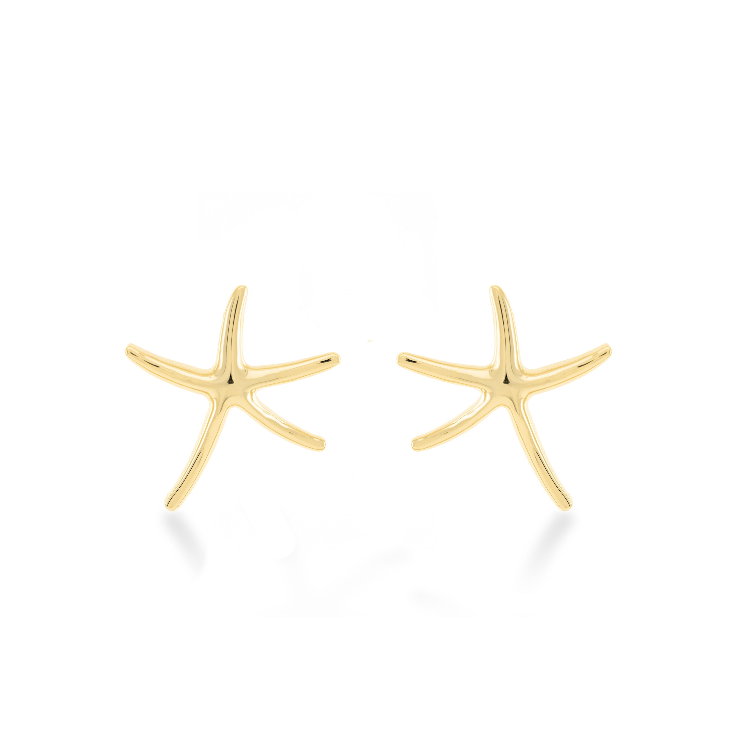 Boucles d'oreilles Amiri finies en or jaune 18 carats