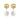 Boucles d'oreilles Durdana finition or jaune 18 carats