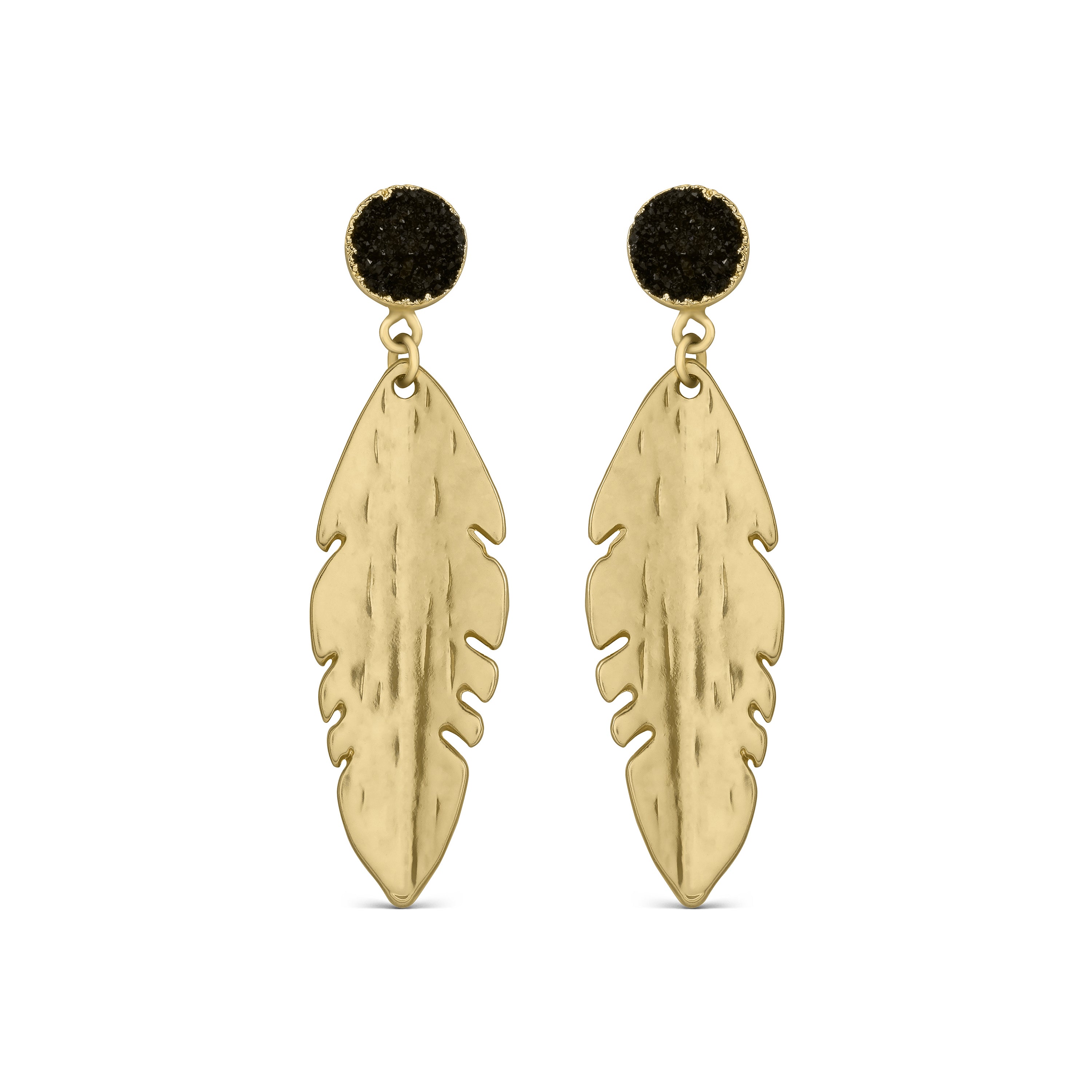 Boucles d'oreilles finition or jaune 18K - Wamuru