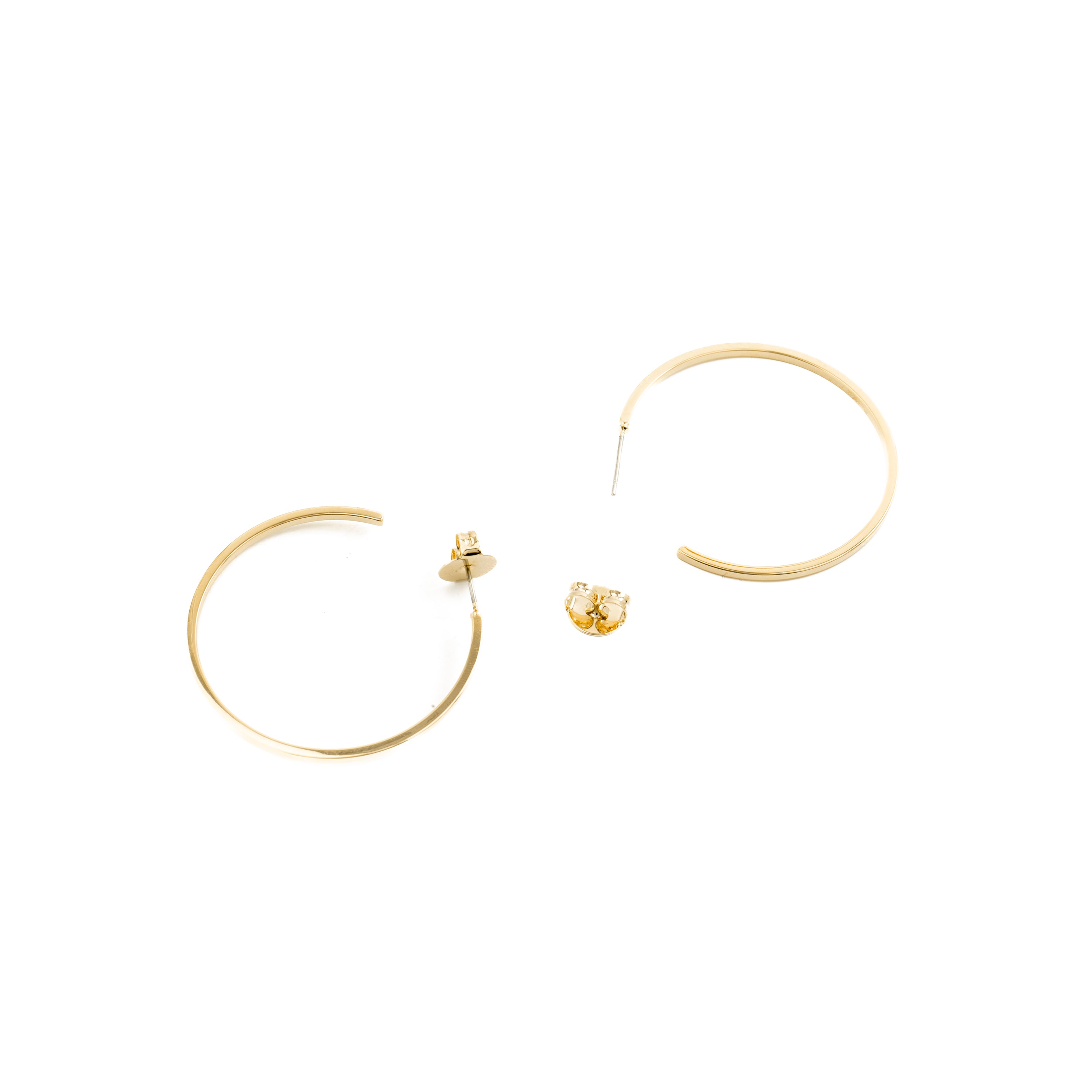 48mm diameter earrings 18K Yellow Gold finish - Nemar