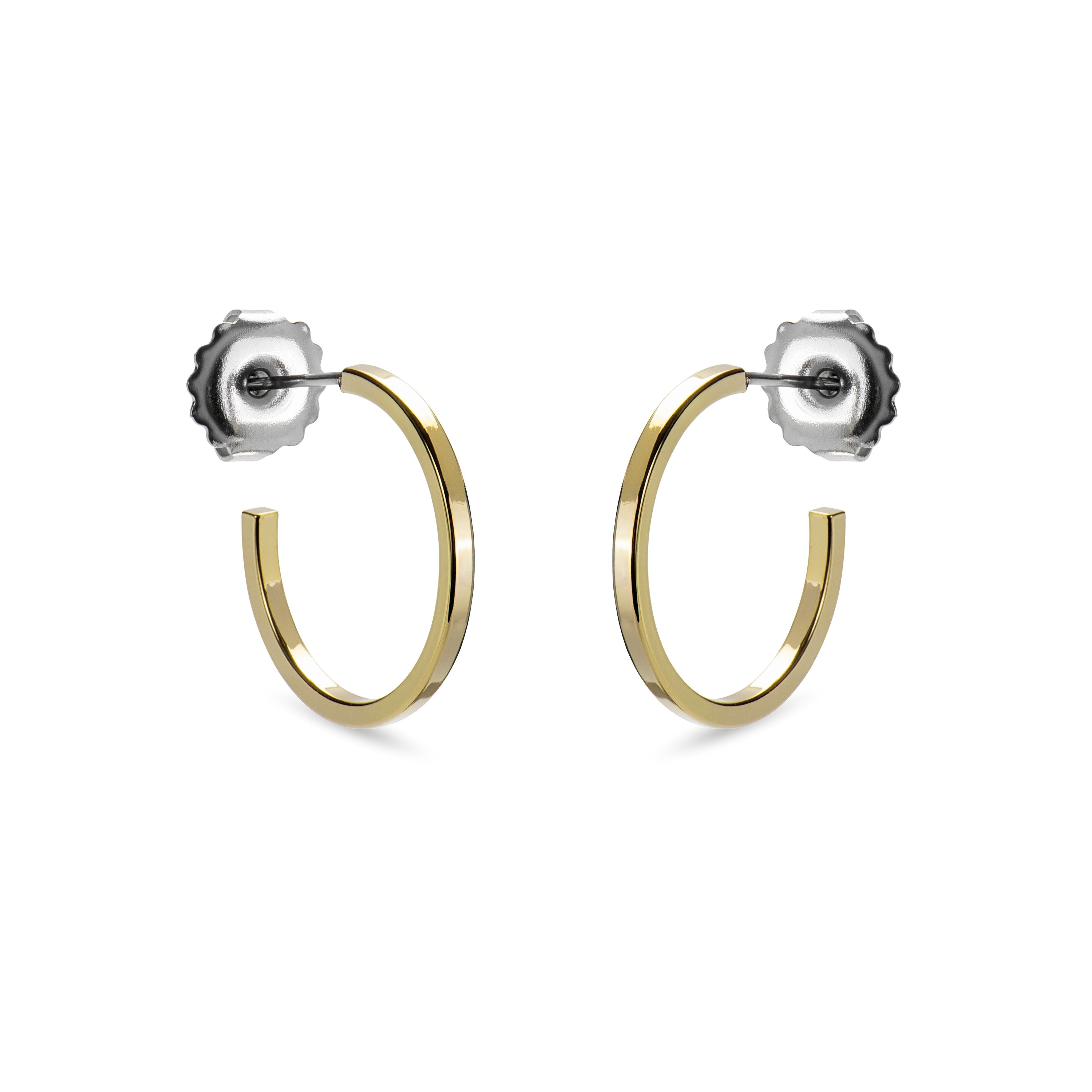 20mm diameter earrings 18K Yellow Gold finish - Tellahe