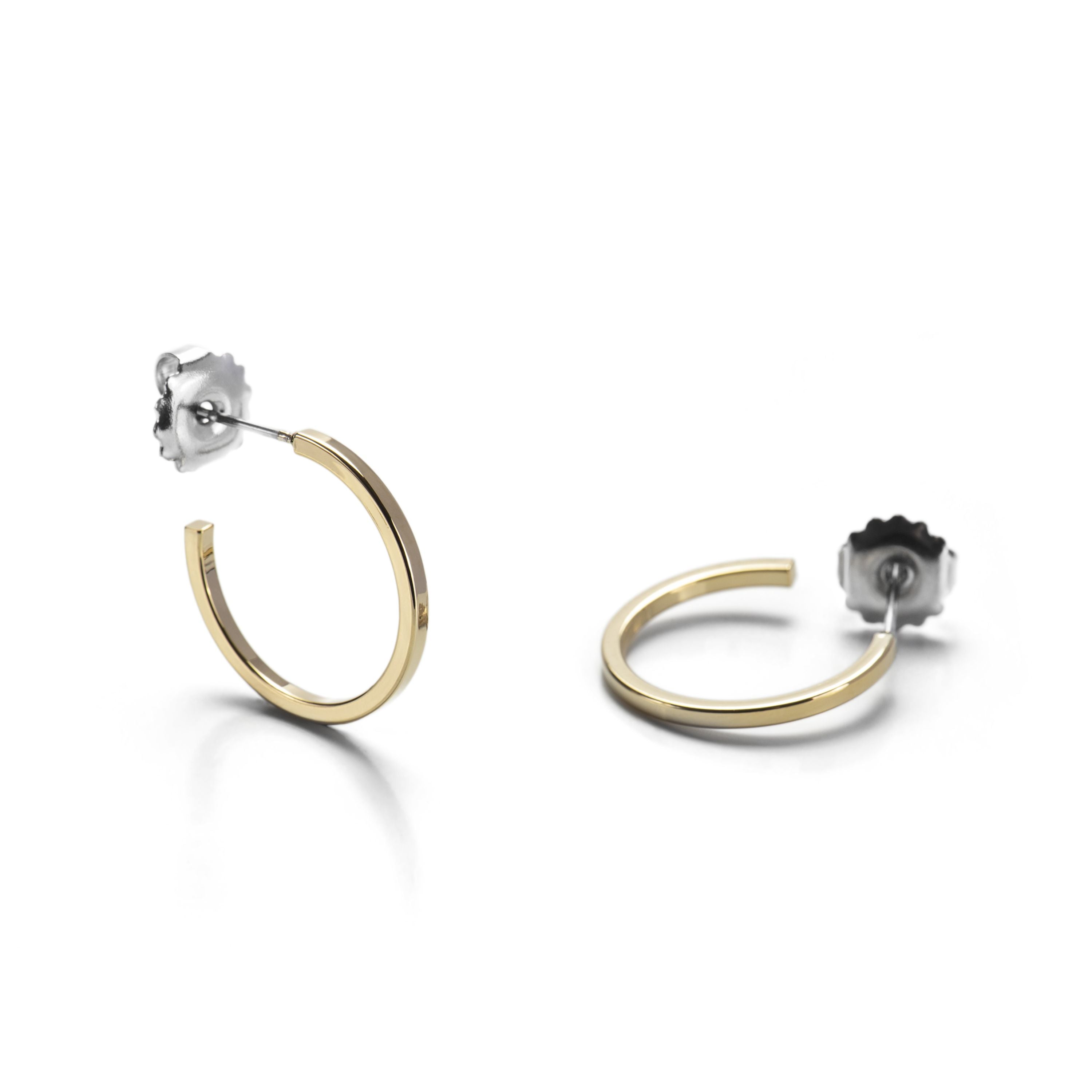 20mm diameter earrings 18K Yellow Gold finish - Tellahe