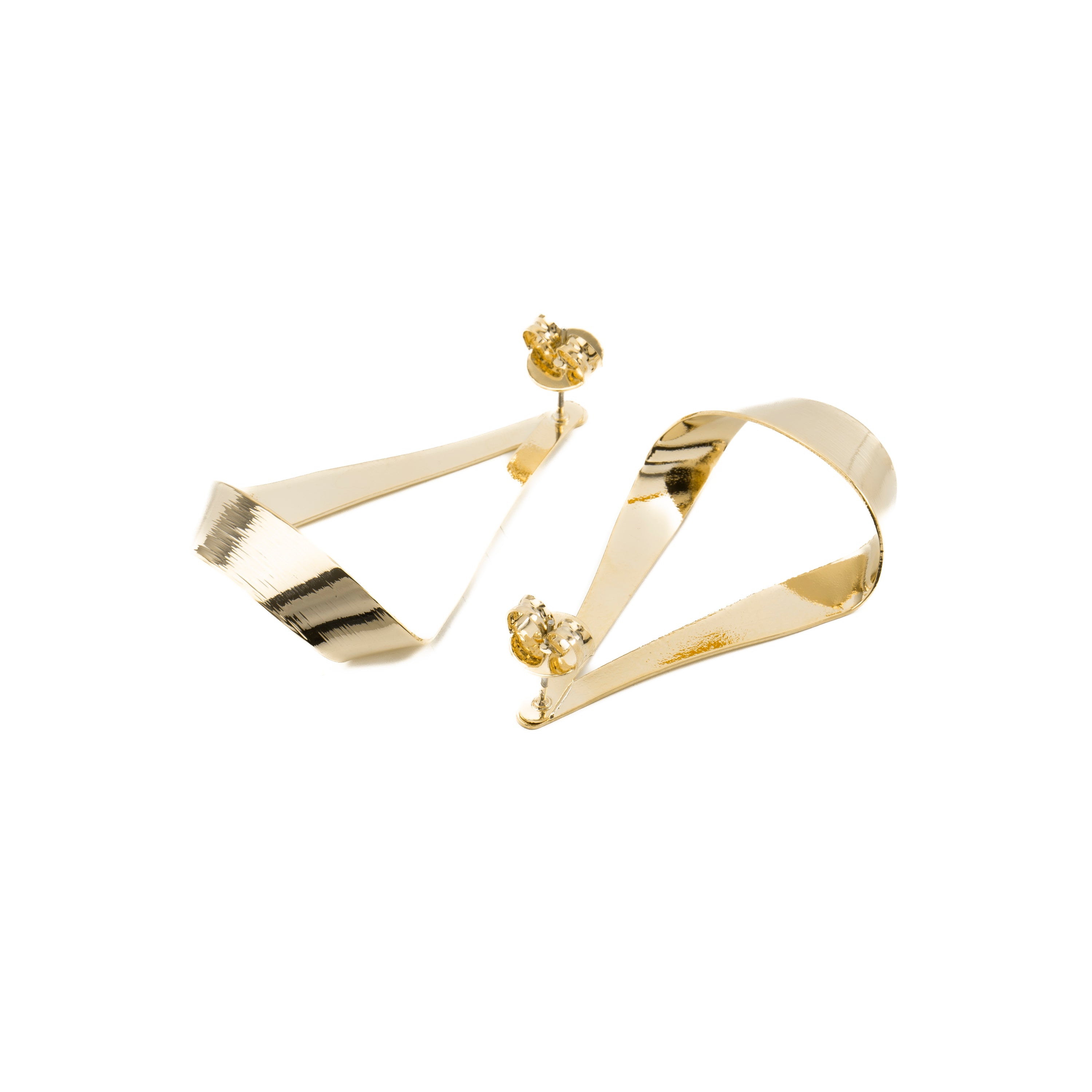 Pendientes acabados en oro amarillo 18K - Anaot