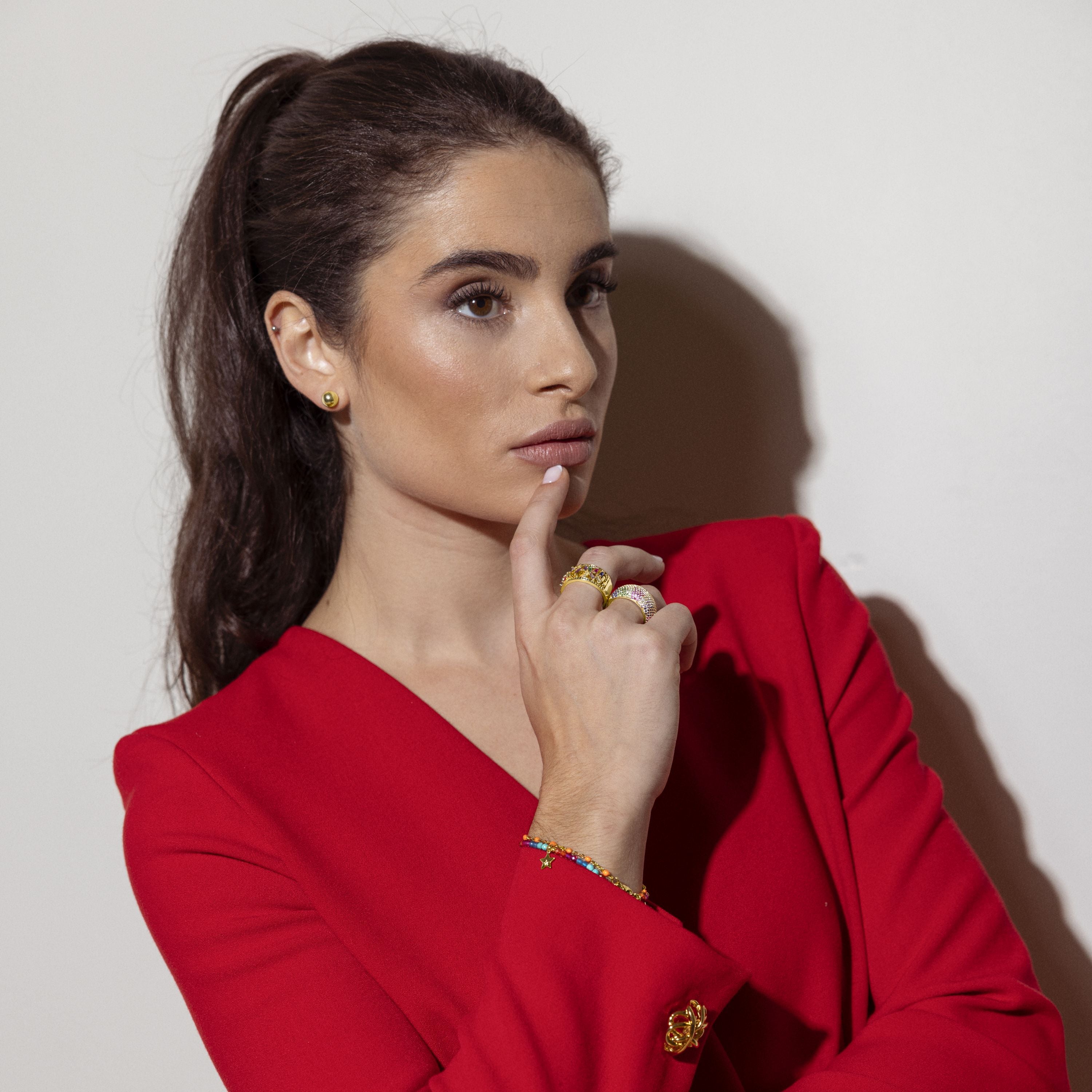 Pendientes finis en or jaune 18K - Linson