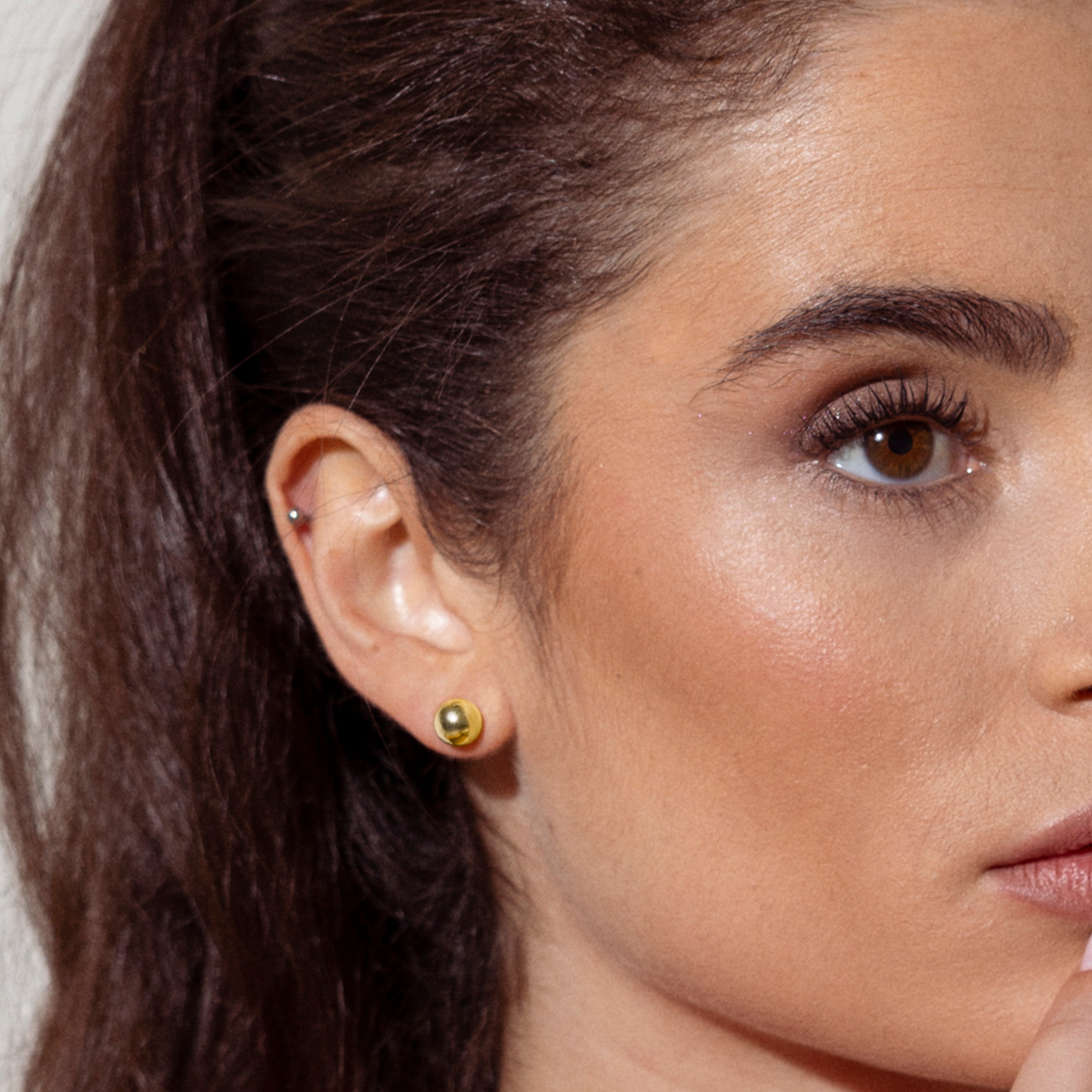 Ohrringe mit 18K Gelbgold-Finish - Linson