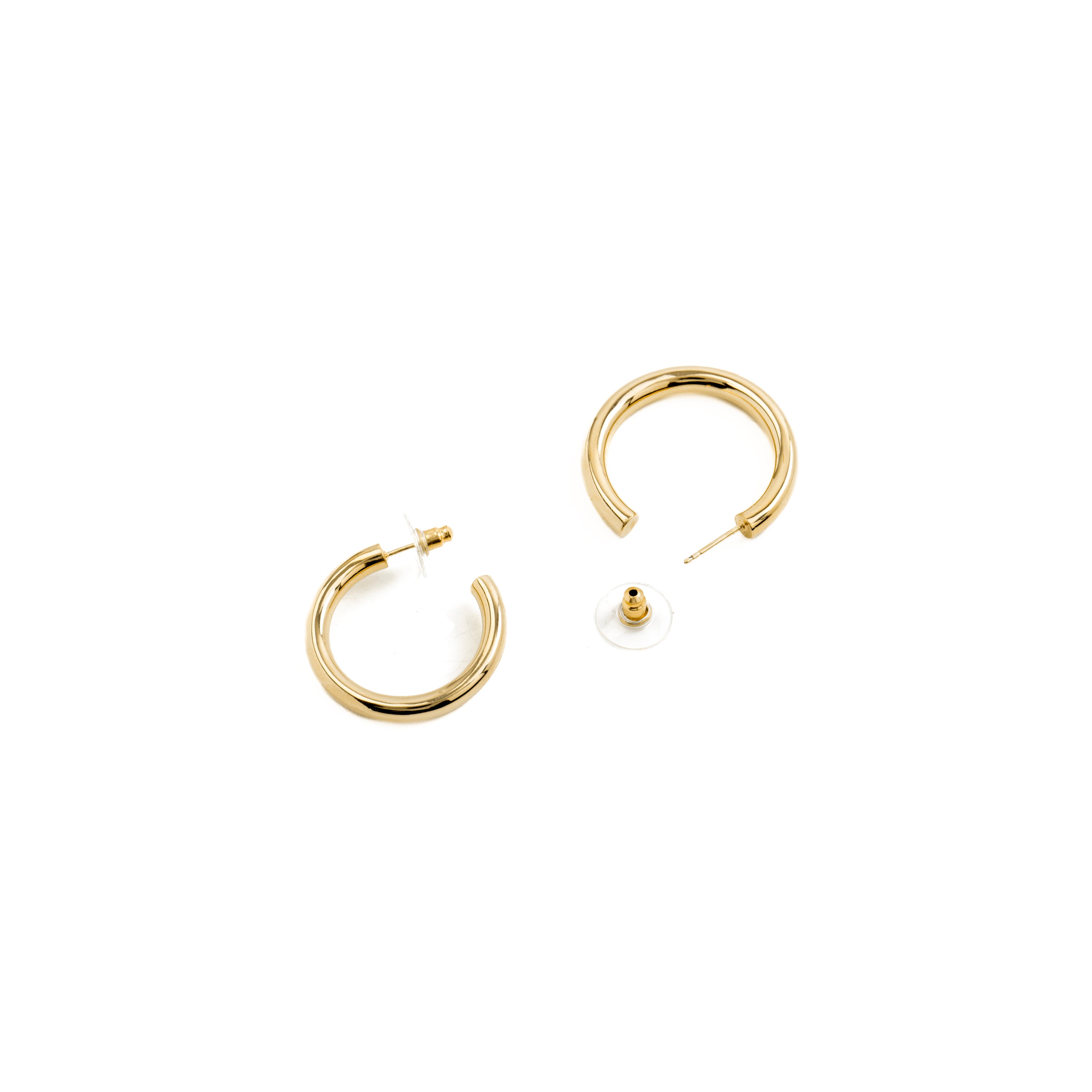 Orecchini di 35mm di diametro finitura Oro Giallo 18K - Maret