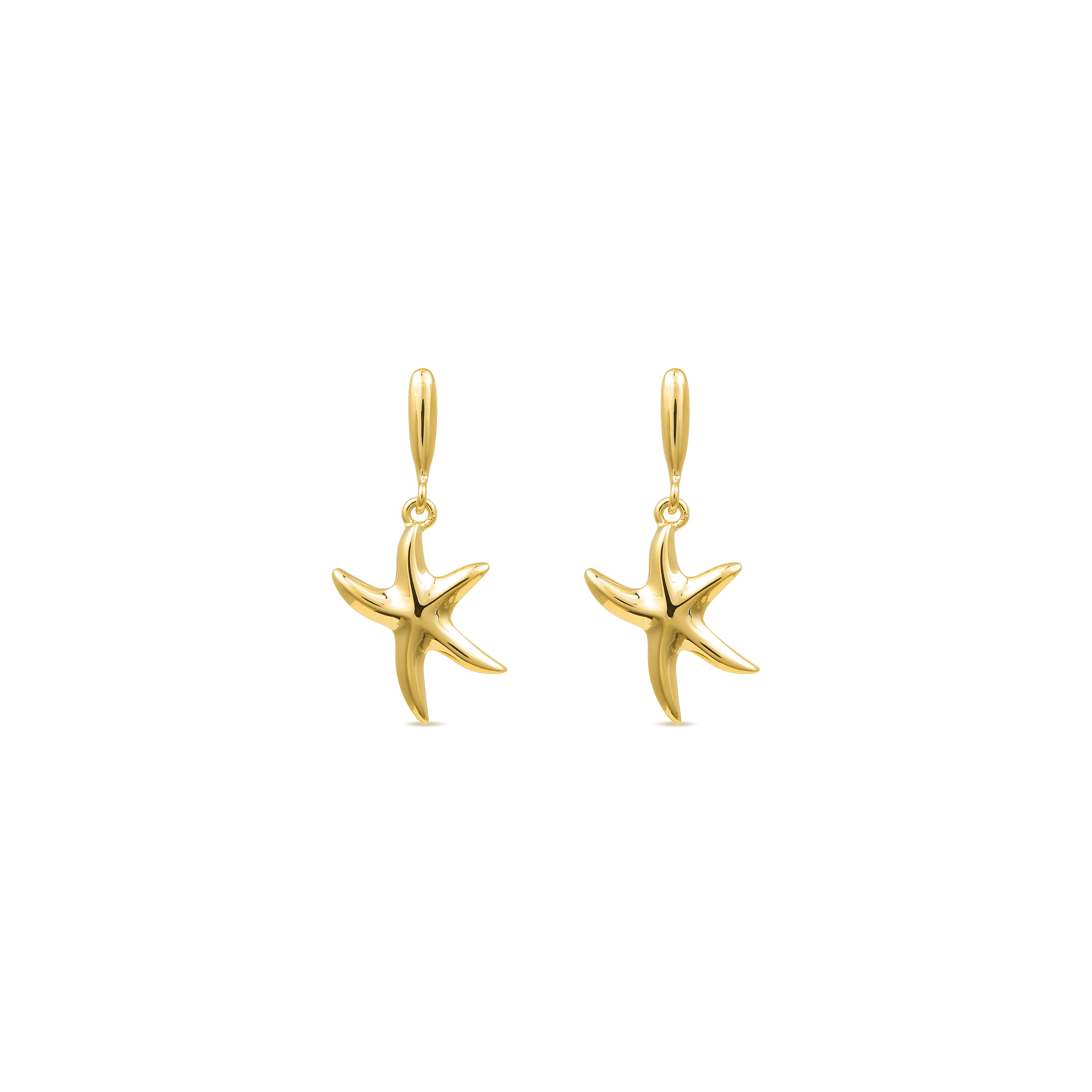 Brincos acabados em ouro amarelo 18K - Snes