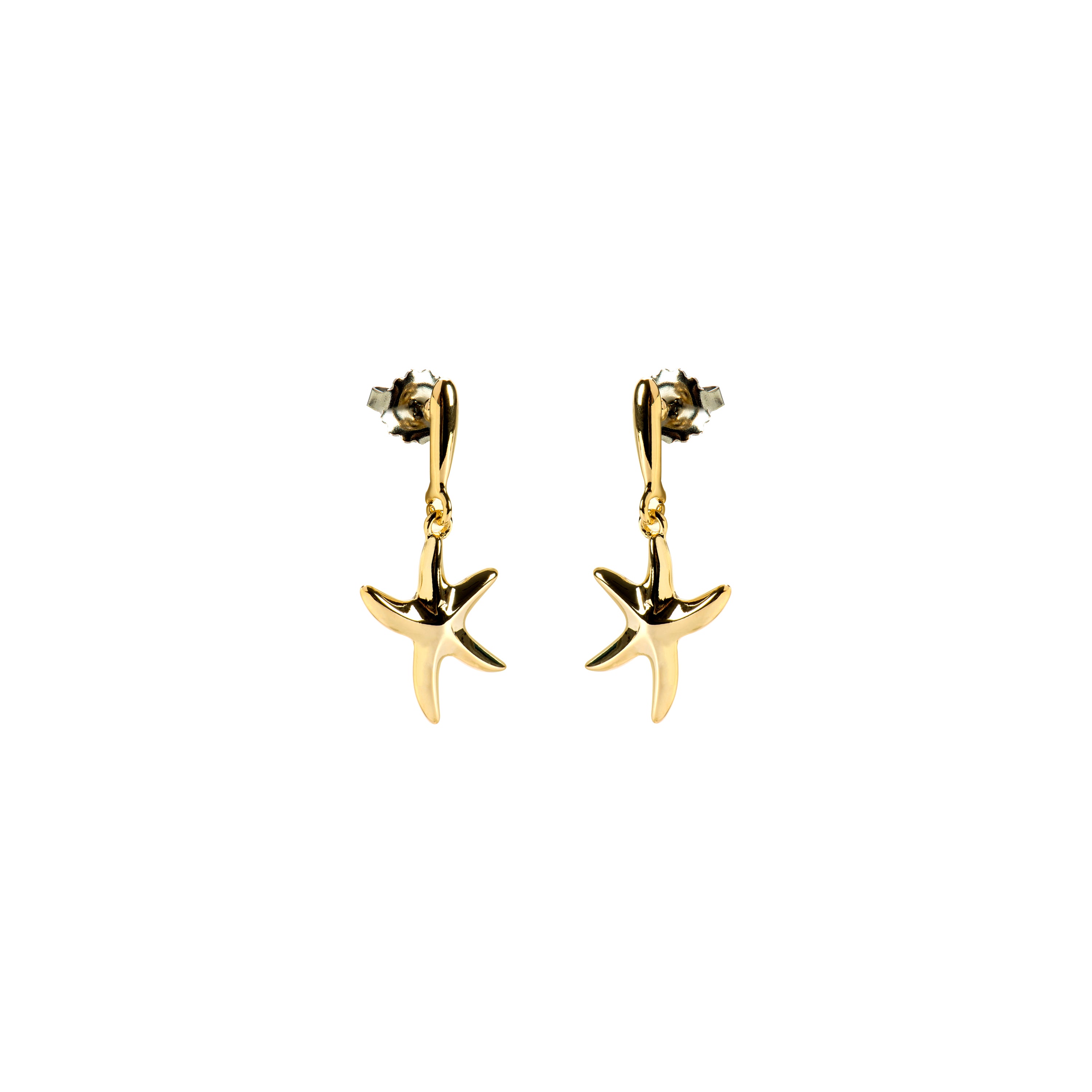 Brincos acabados em ouro amarelo 18K - Snes