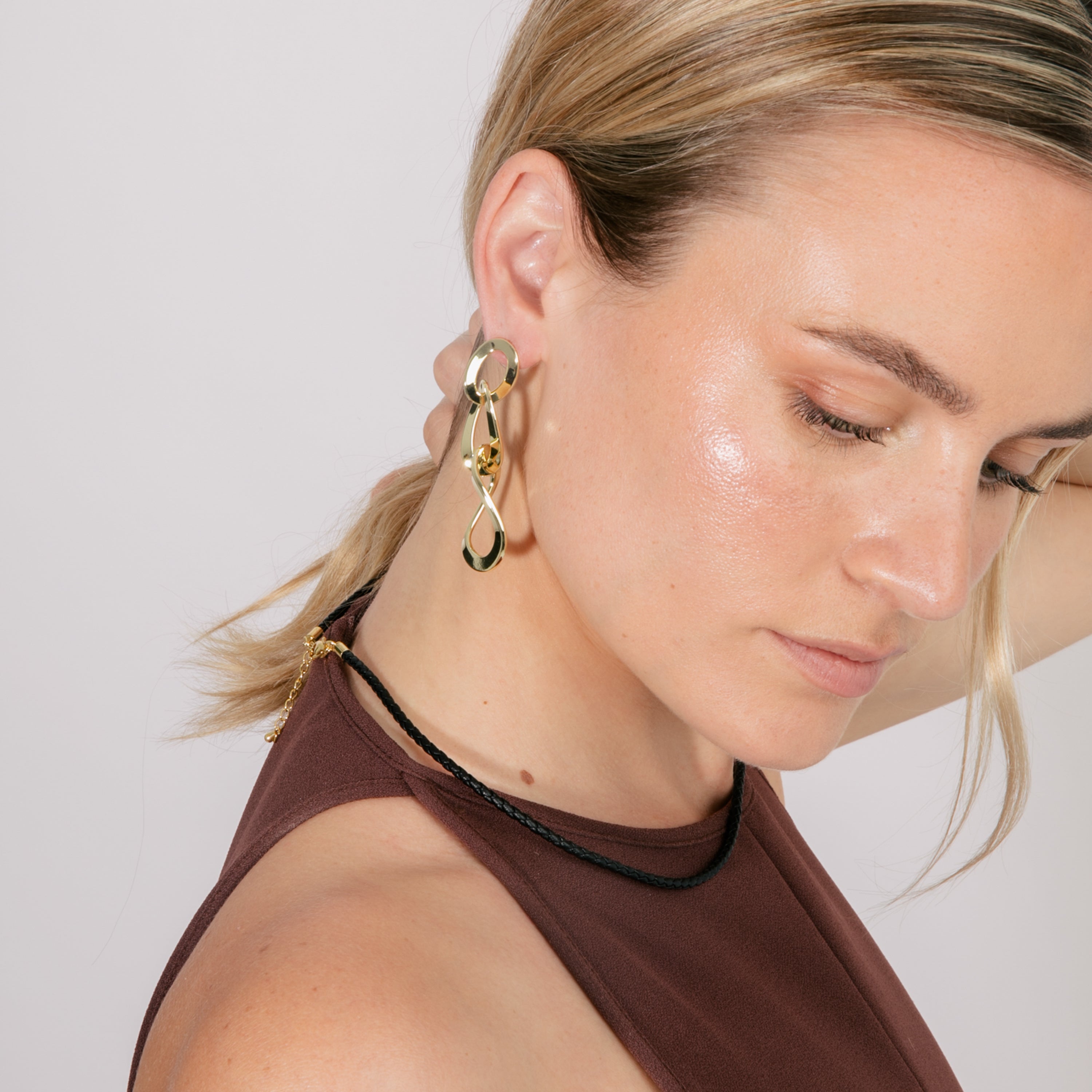 Boucles d'oreilles finition or jaune 18k - Saus
