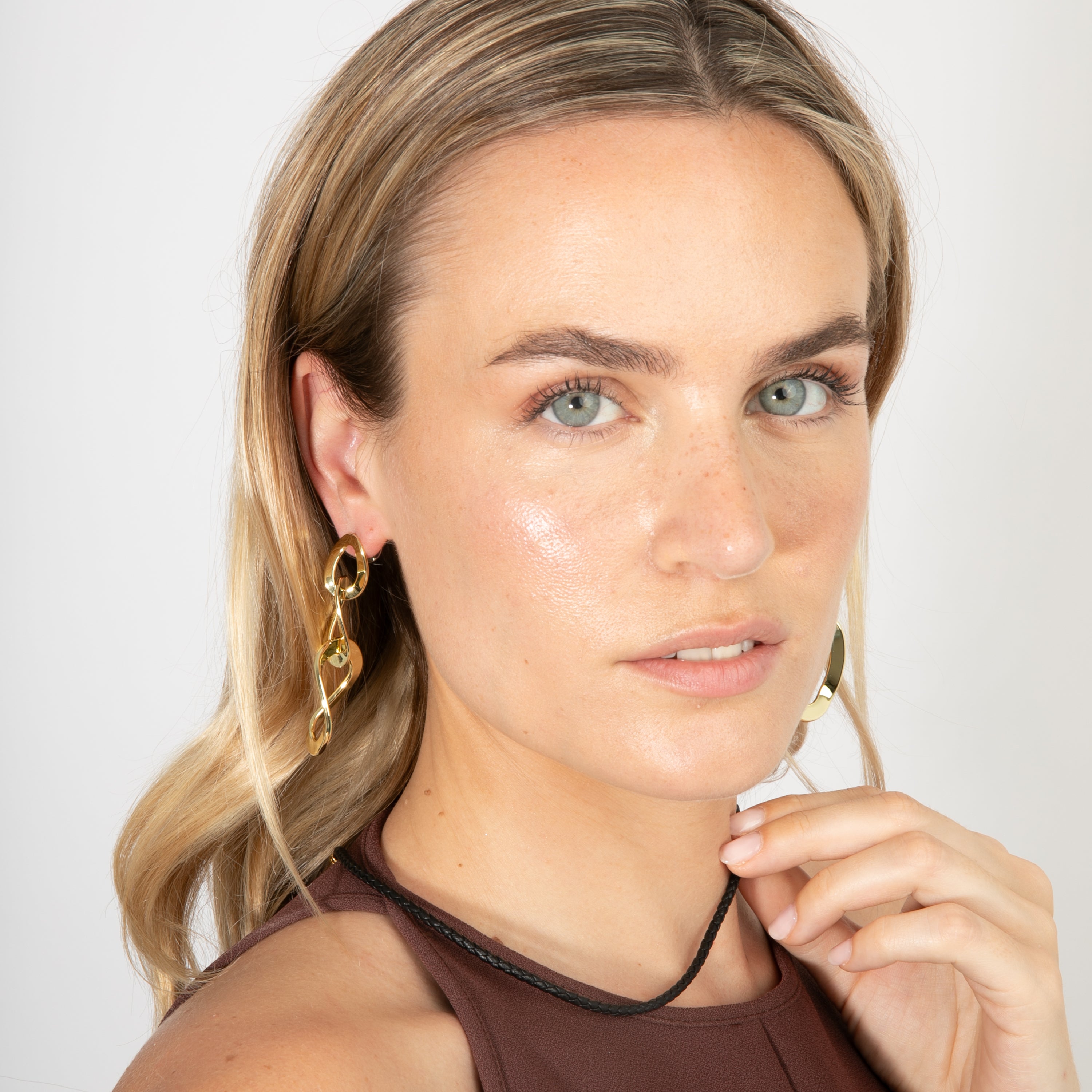Boucles d'oreilles finition or jaune 18k - Saus