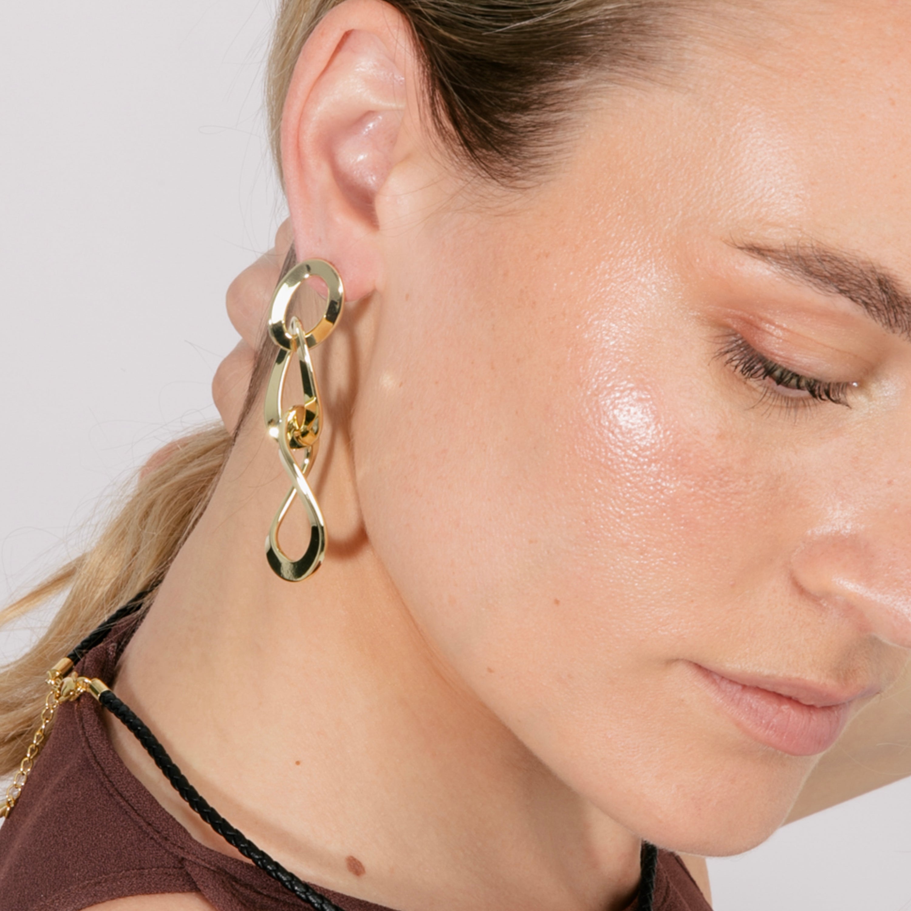 Boucles d'oreilles finition or jaune 18k - Saus