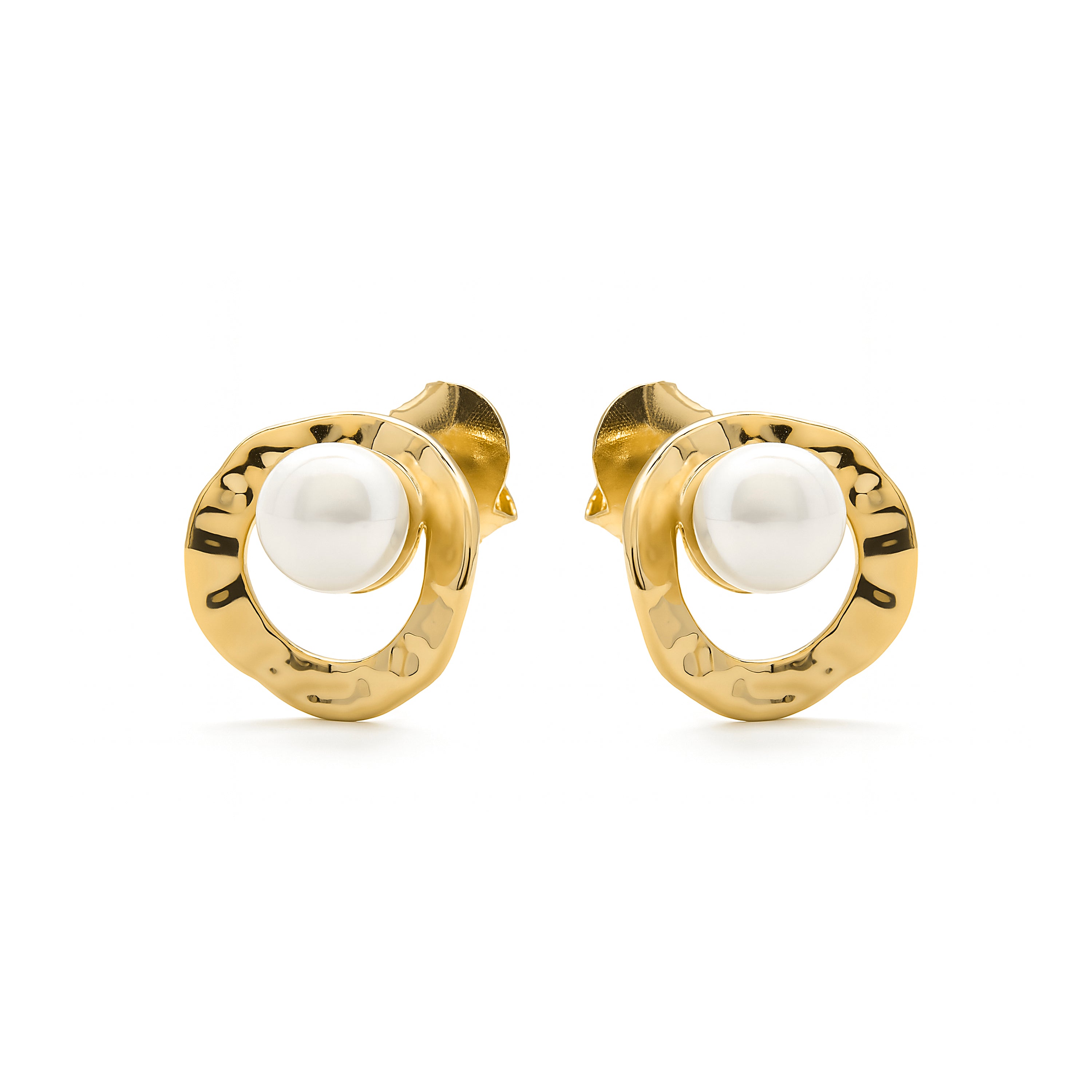 Earrings finished in 18K yellow gold - Jaya
