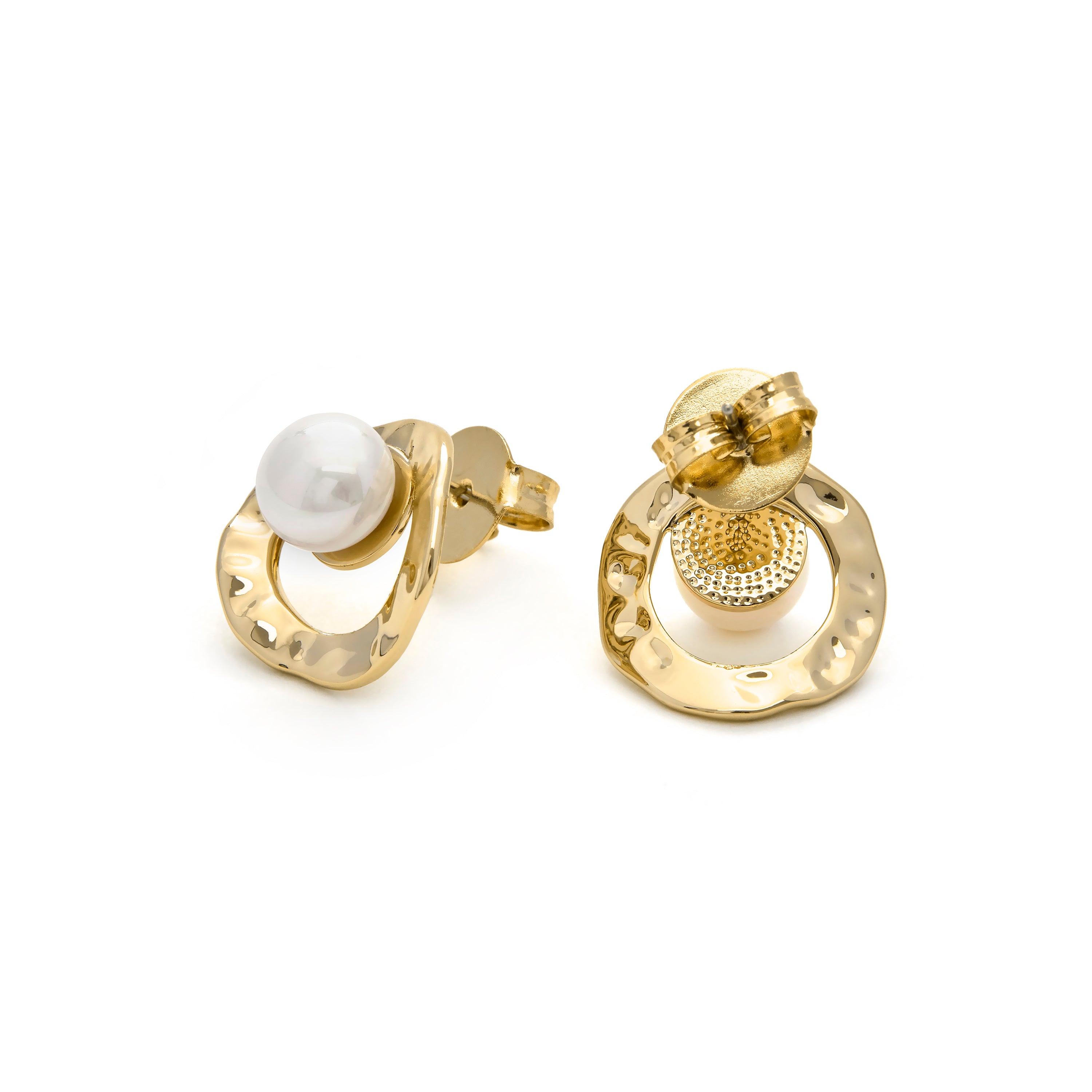 Earrings finished in 18K yellow gold - Jaya