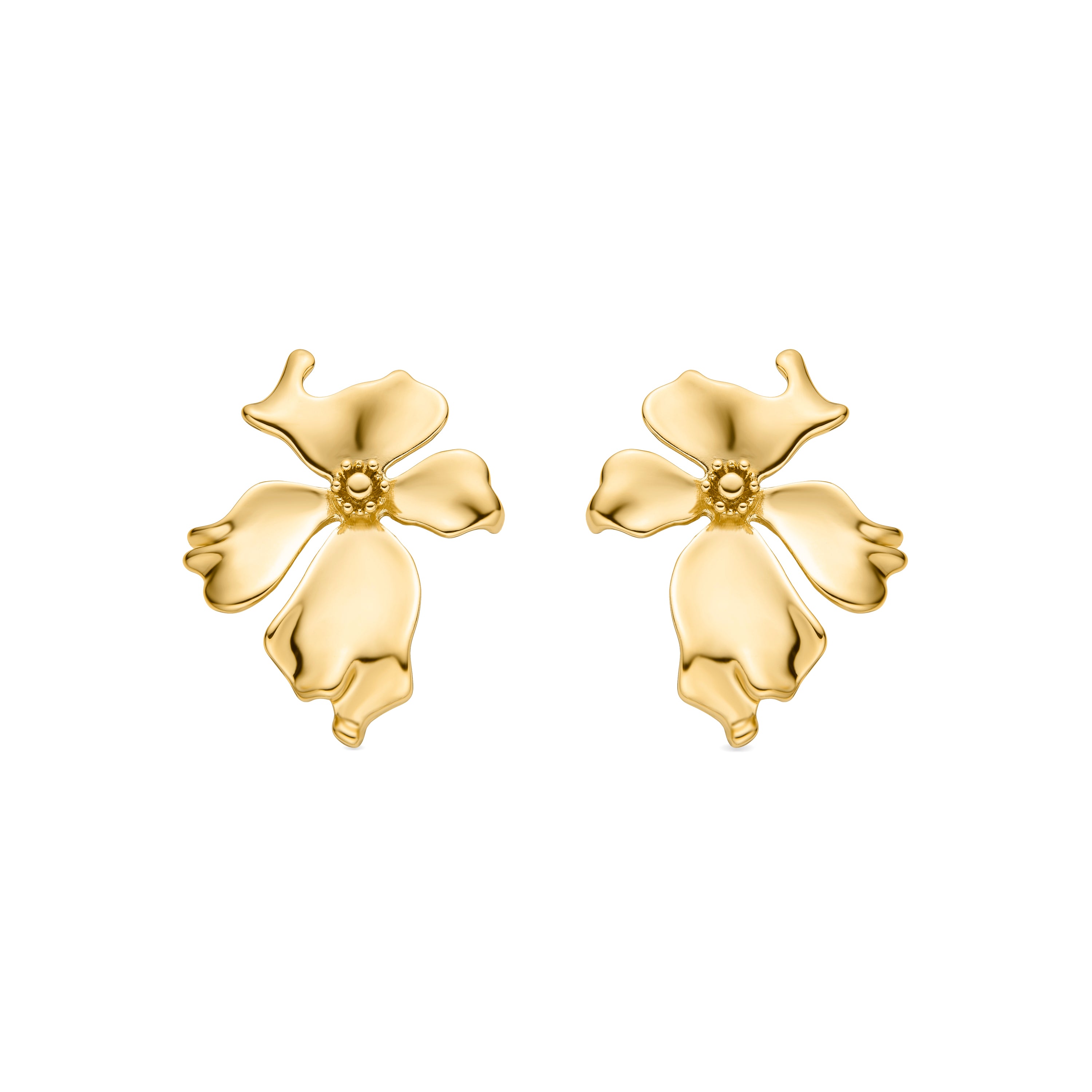 Boucles d'oreilles Haiqua en or jaune 18 carats