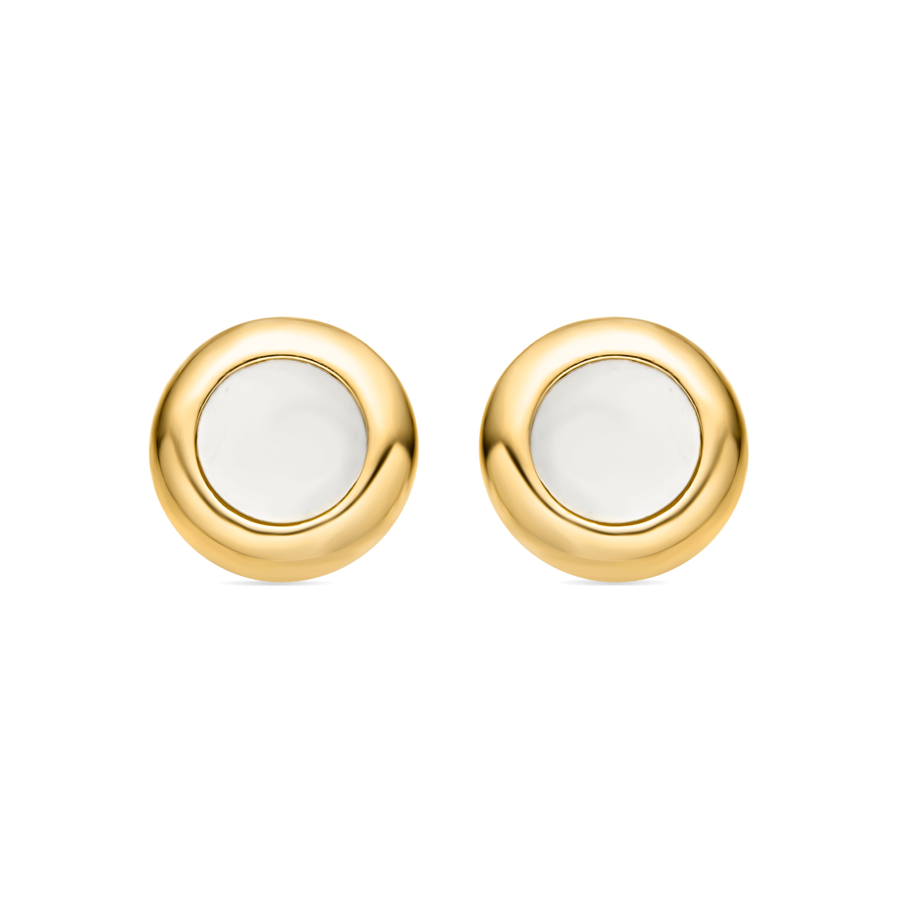 Boucles d'oreilles Maba finies en or jaune 18 kt