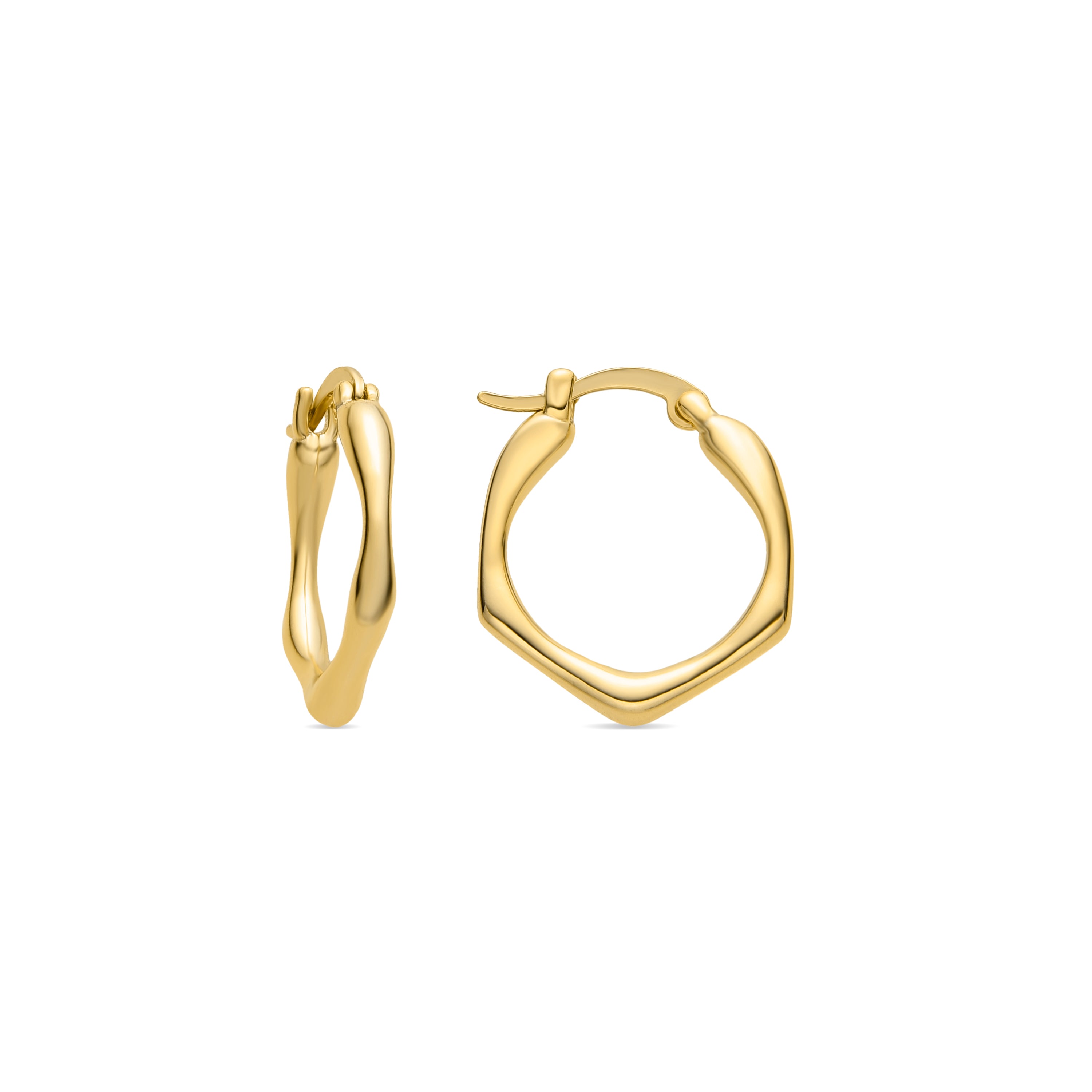 18K gold finish earrings - Watyo