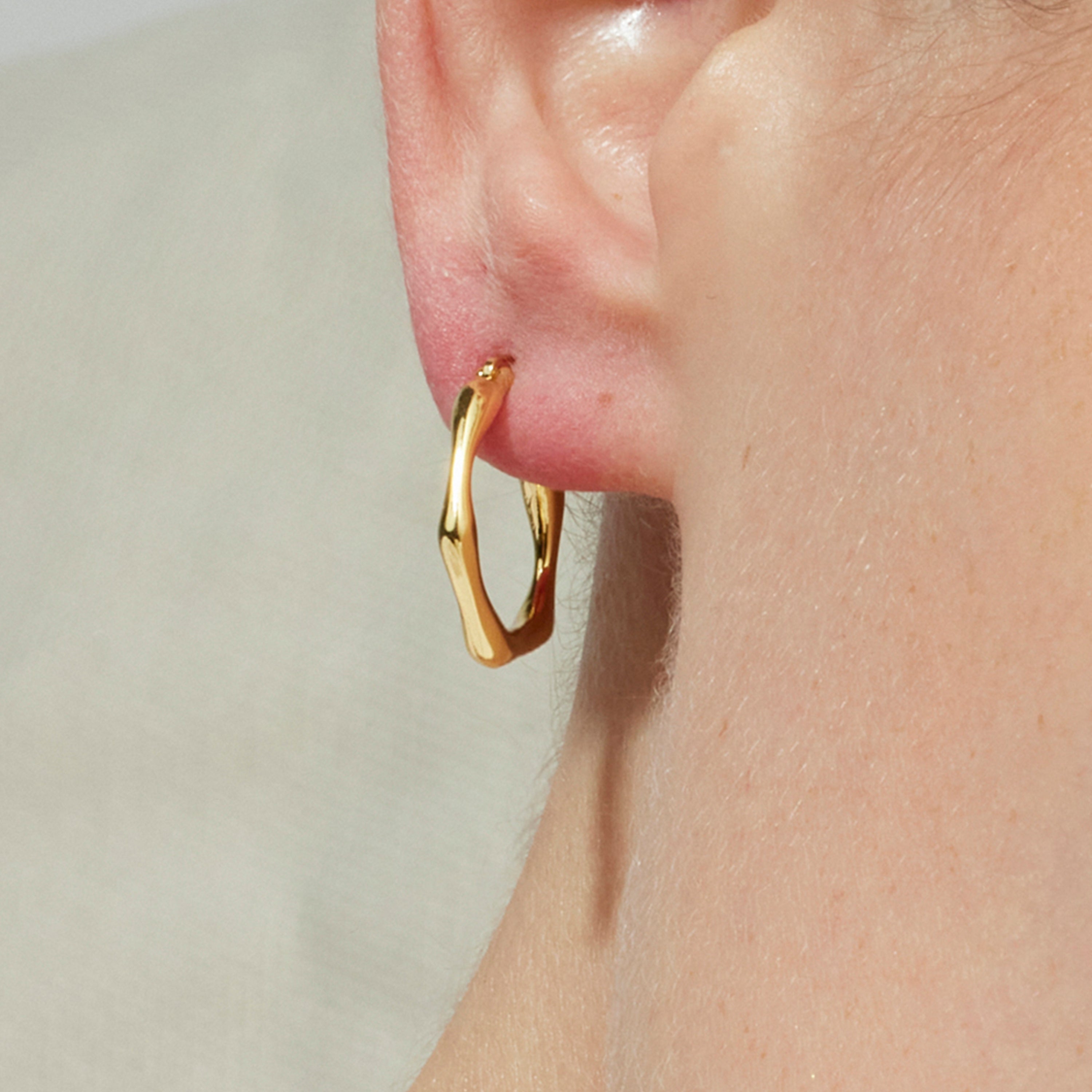 Ohrringe 18K Gold-Finish - Watyo