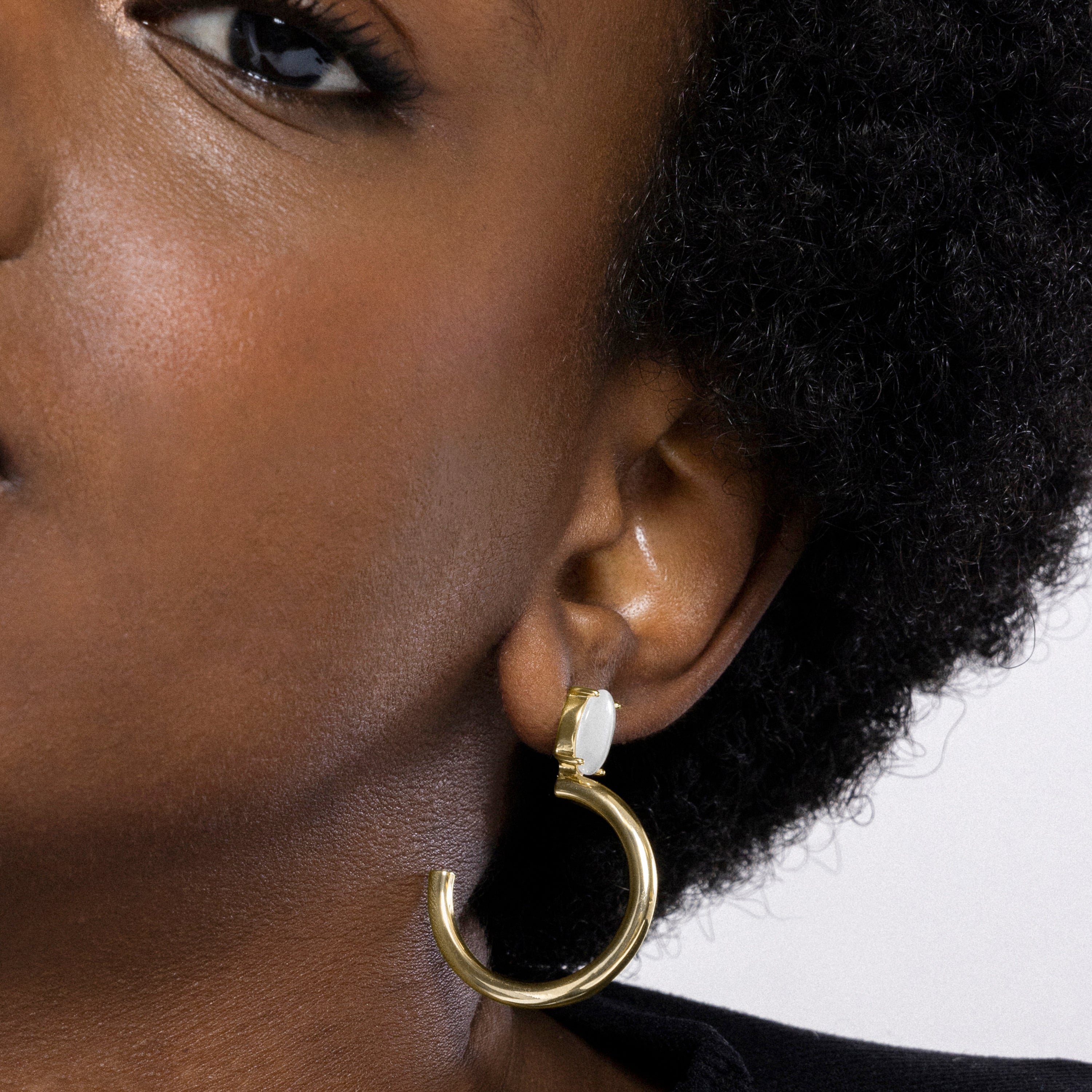 Earrings finished in 18K yellow gold - Andoc