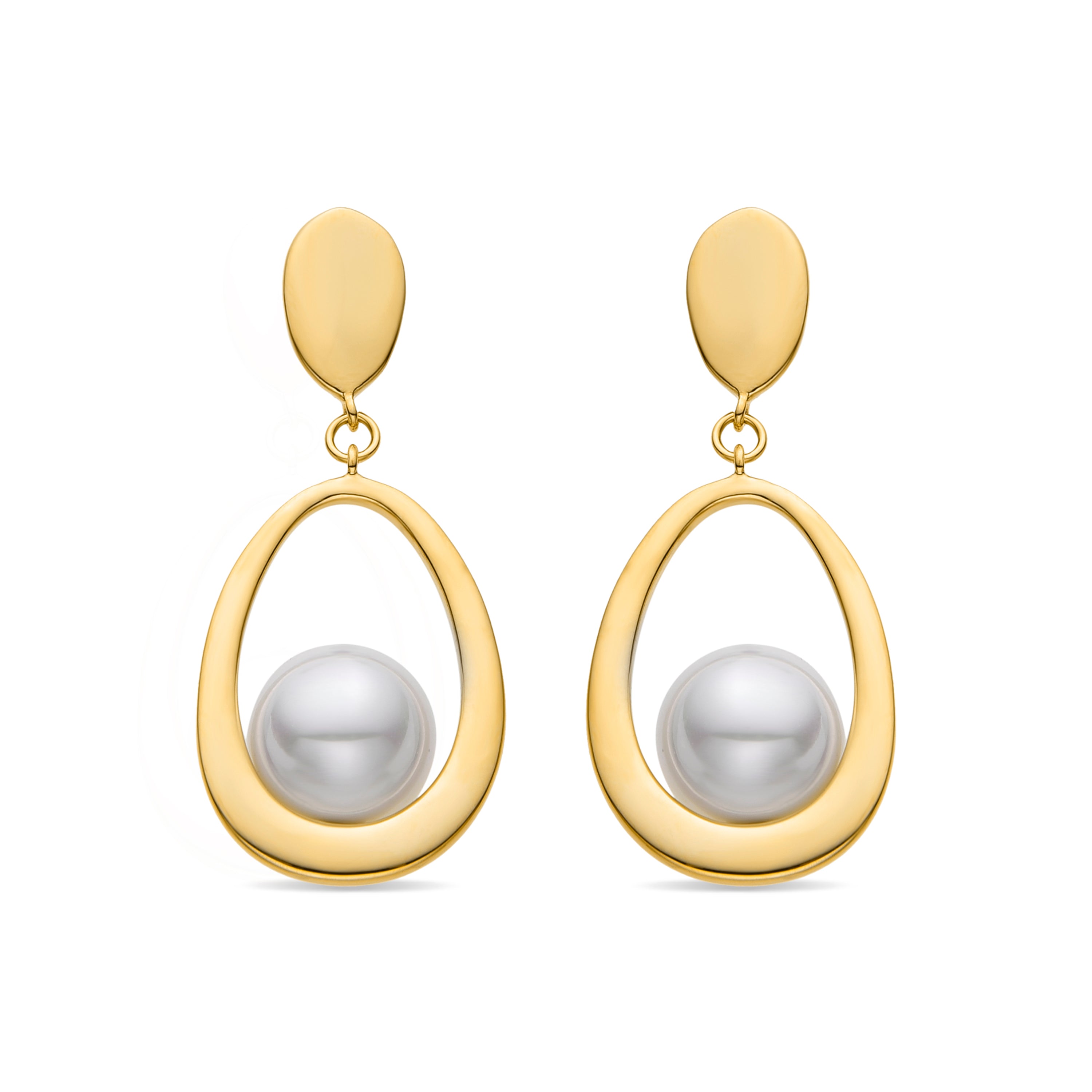 Boucles d'oreilles finition or jaune 18K - Mayla
