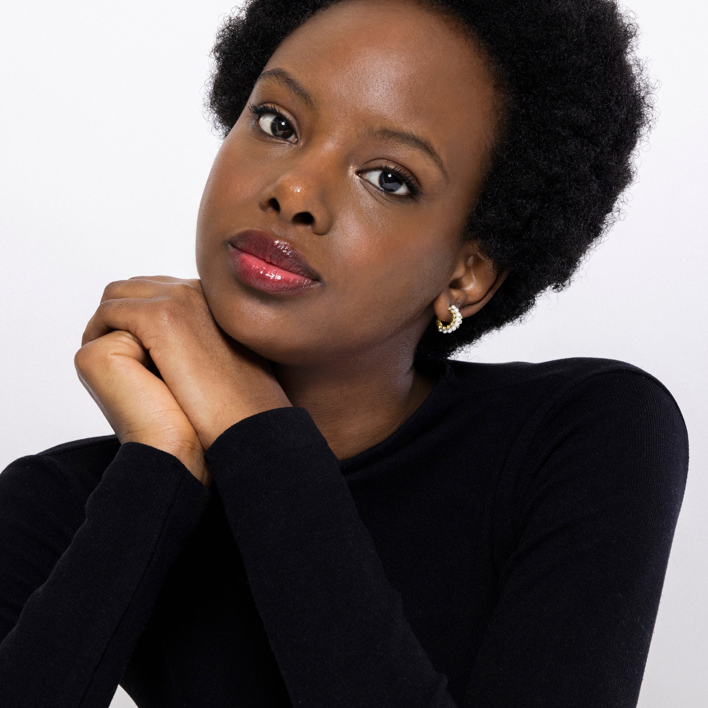 Boucles d'oreilles finition or jaune 18K - Elnoy