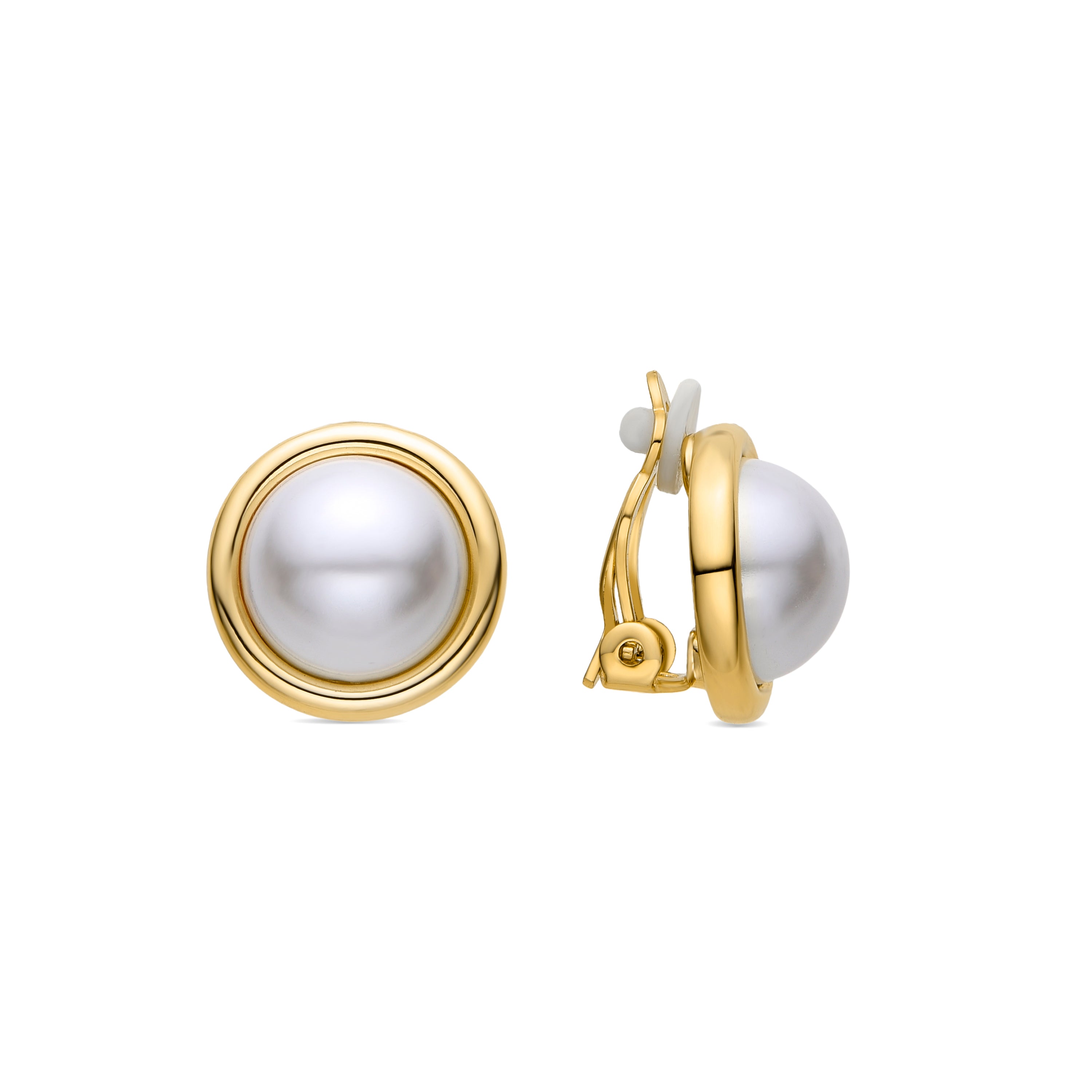 Boucles d'oreilles Adriel finies en or jaune 18 carats