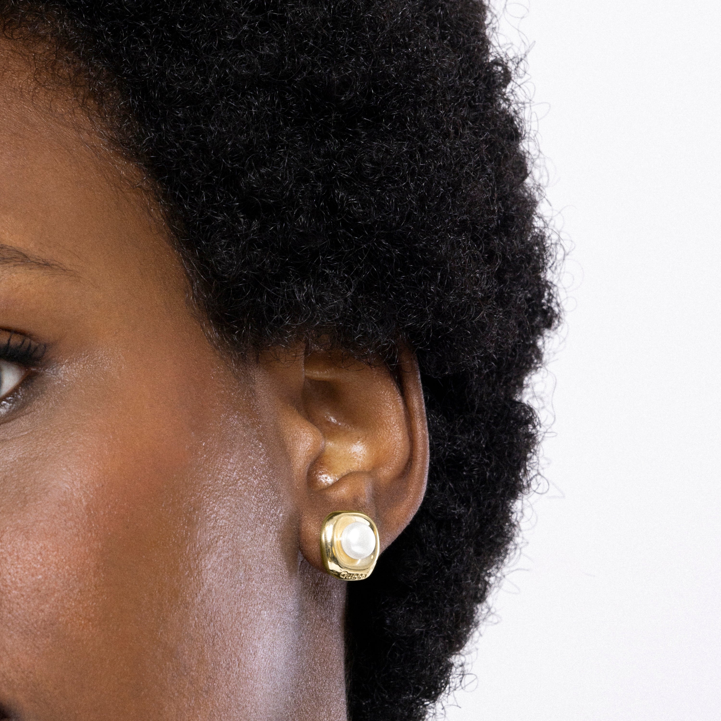 Earrings finished in 18K yellow gold - Fusah
