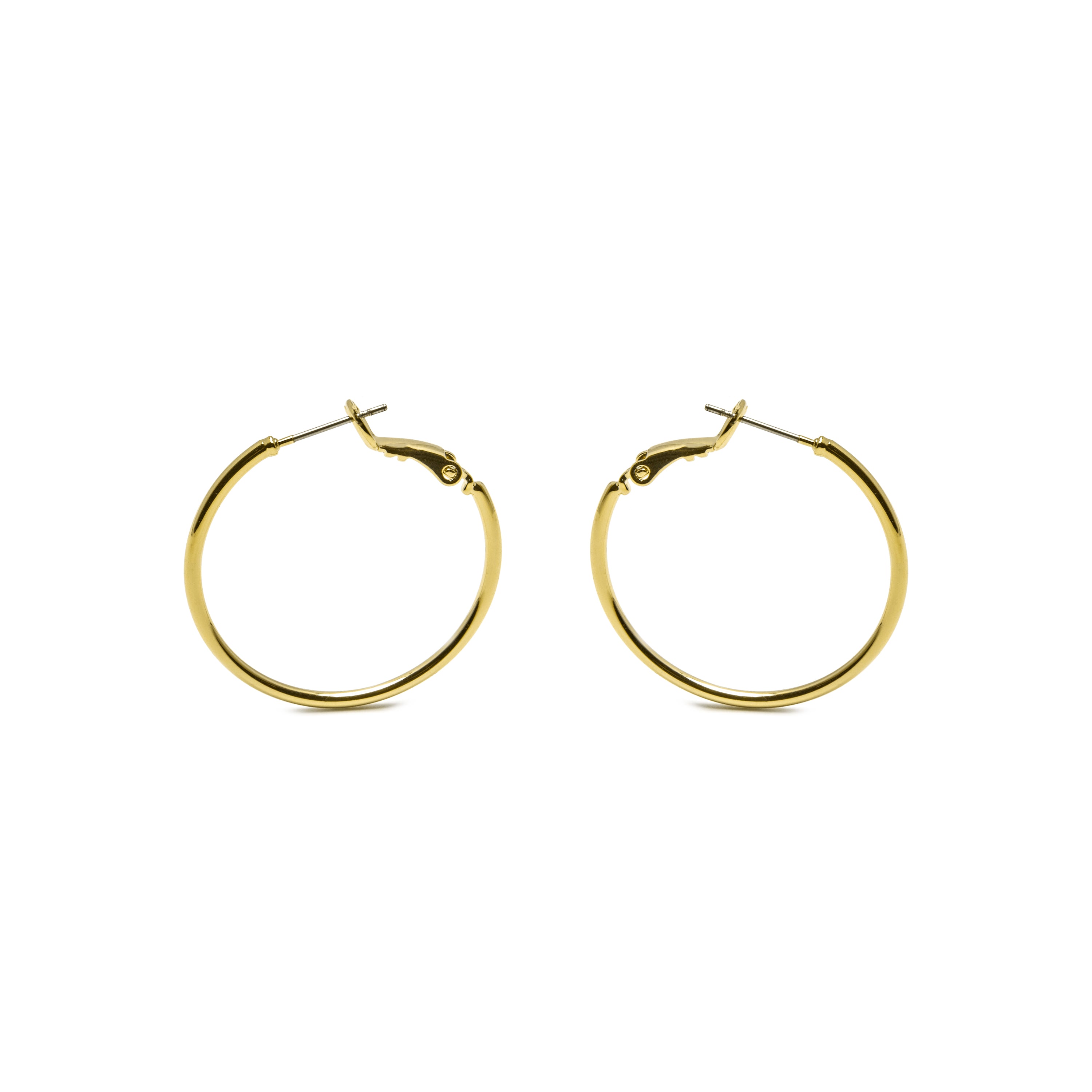 Pendientes de 30mm de diámetro acabado Oro Amarillo de 18k - Kelxo