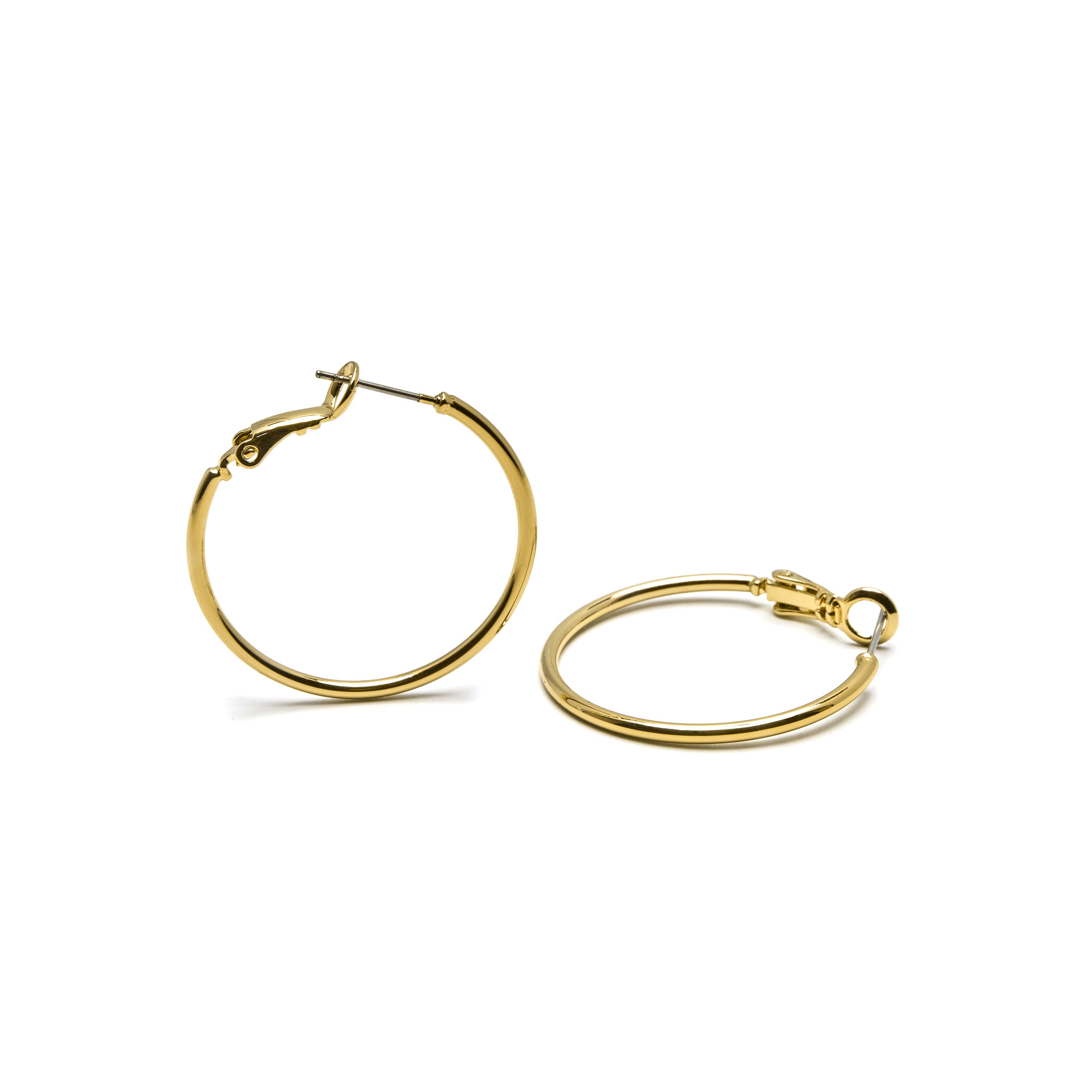 Pendientes de 30mm de diámetro acabado Oro Amarillo de 18k - Kelxo