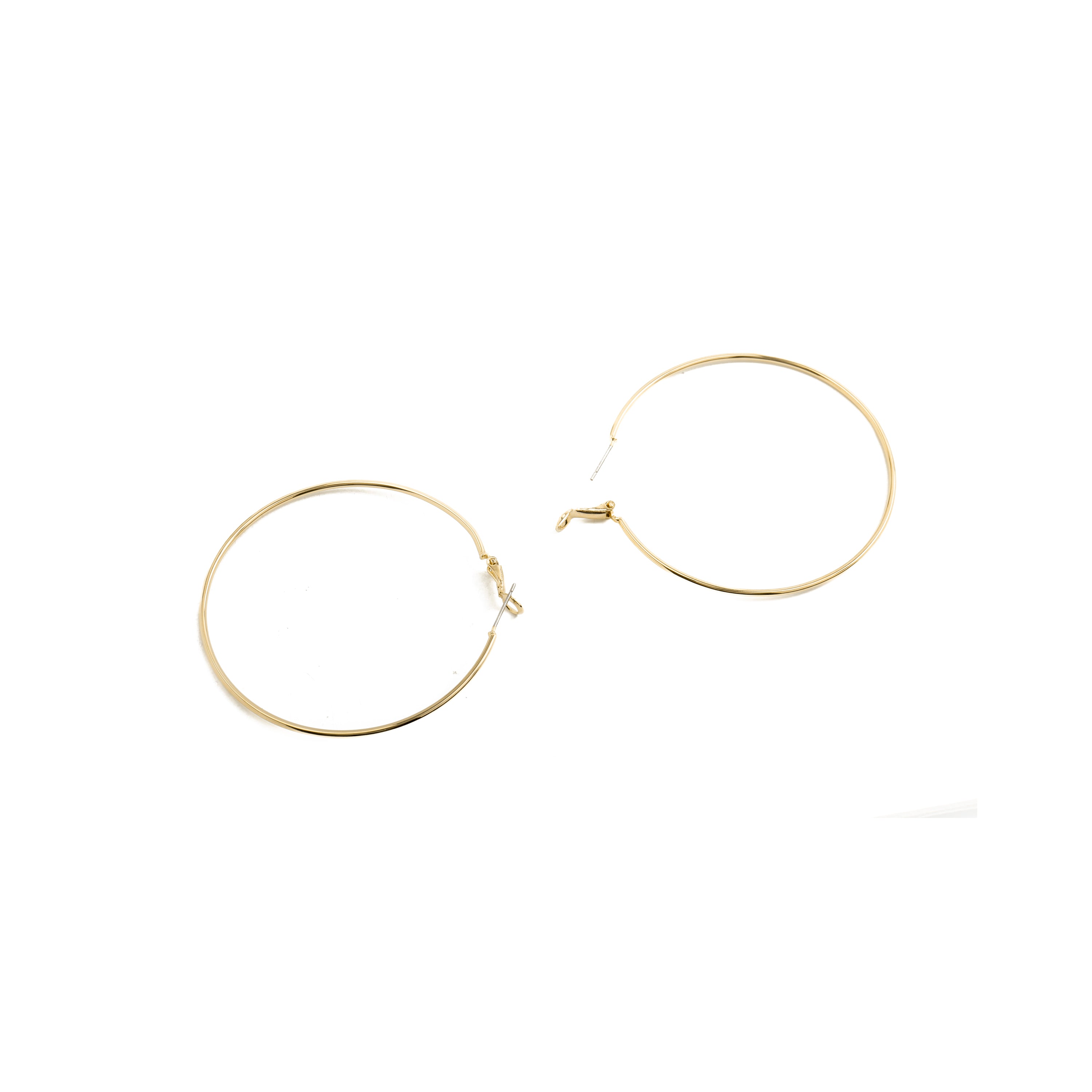 Pendientes de 60mm de diámetro acabado Oro Amarillo de 18k - Kelxo