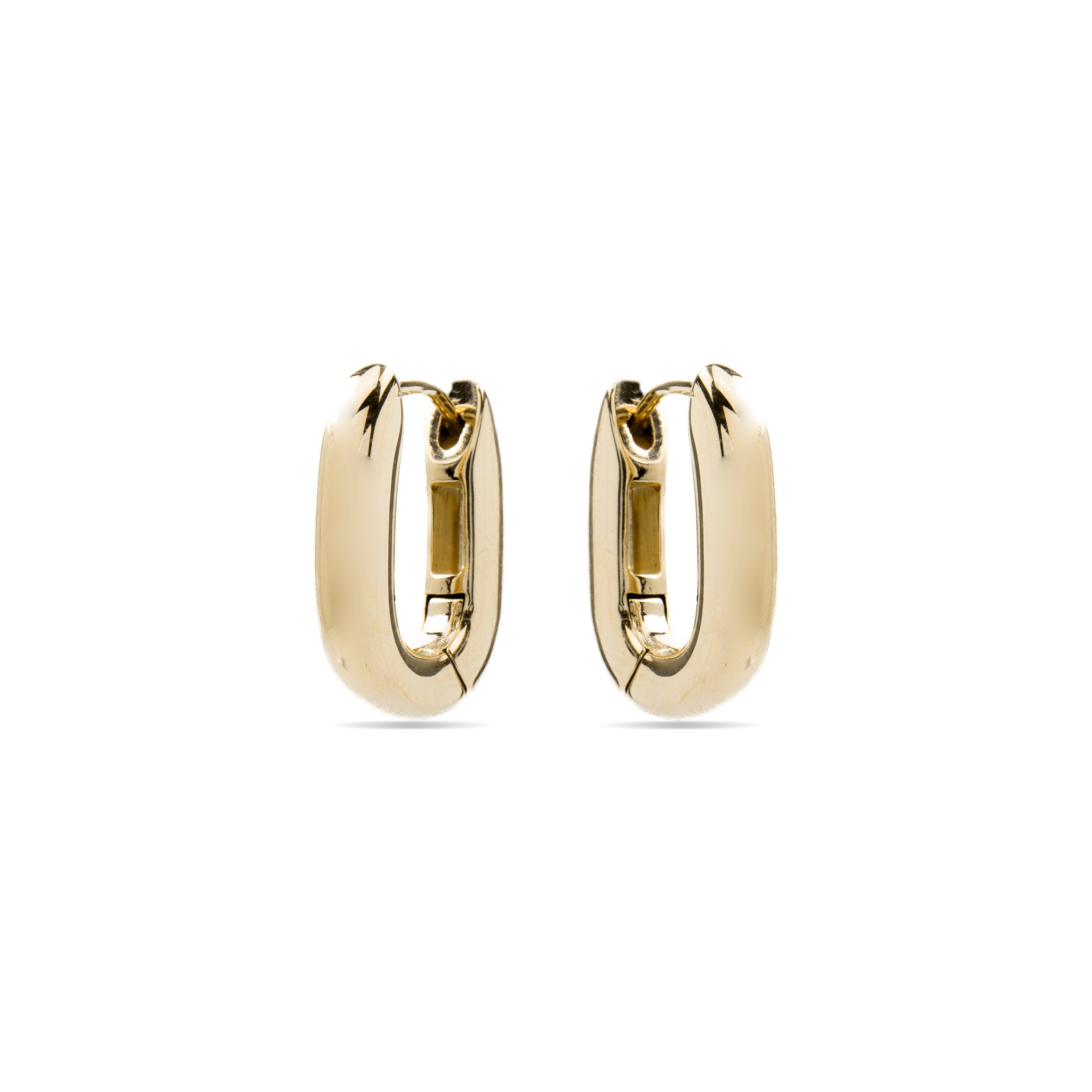 Brincos acabados em ouro amarelo 18K - Tankon