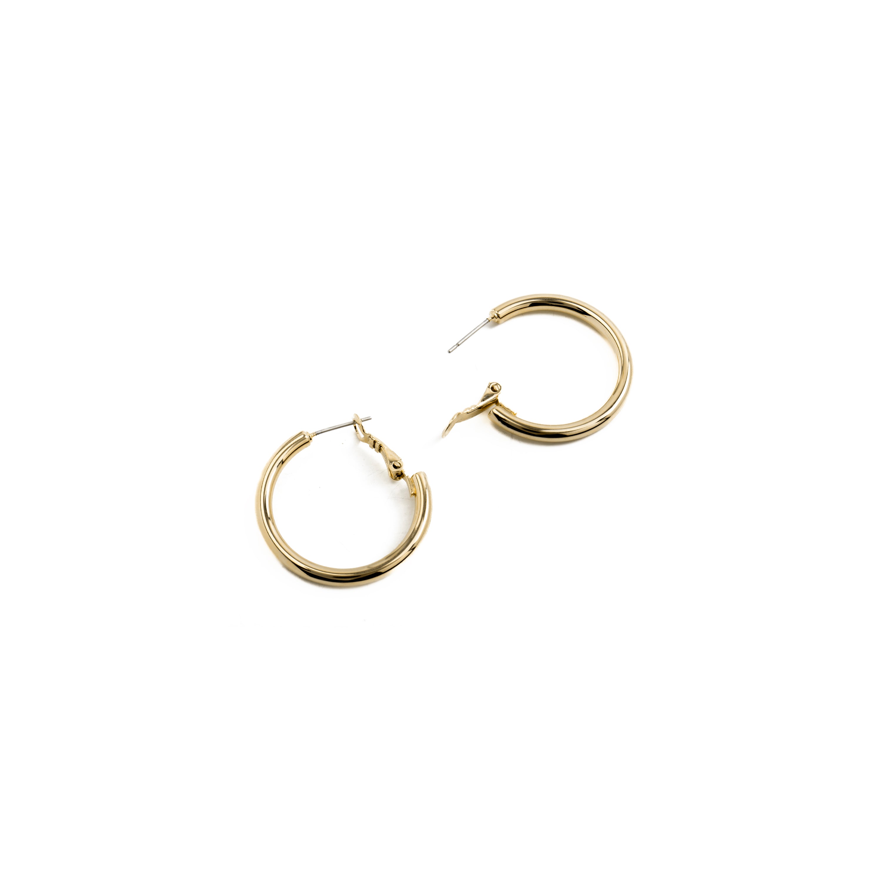 Pendientes de 30mm de diámetro acabado Oro Amarillo de 18k - Sadro
