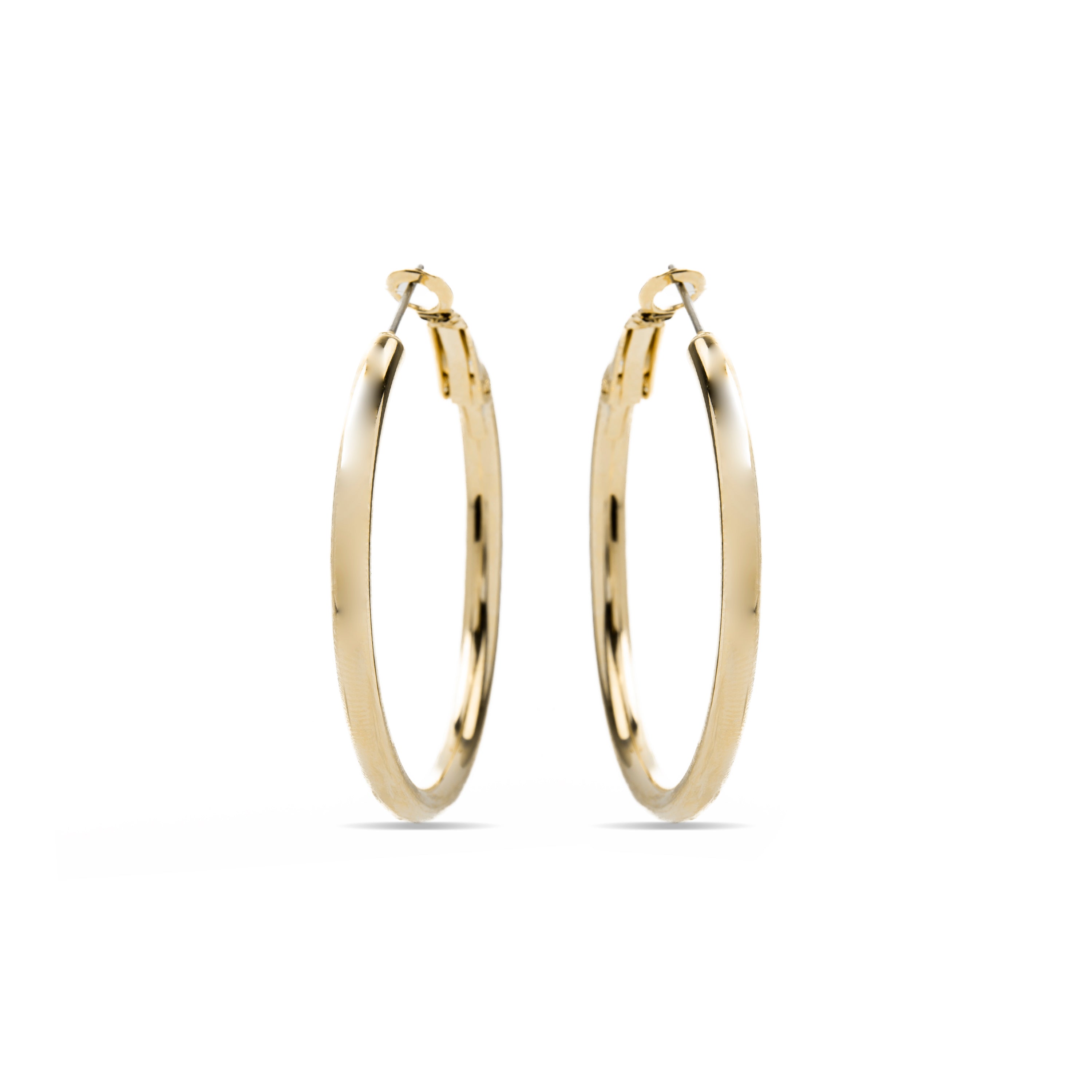 Pendientes de 40mm de diámetro acabado Oro Amarillo de 18k - Sadro