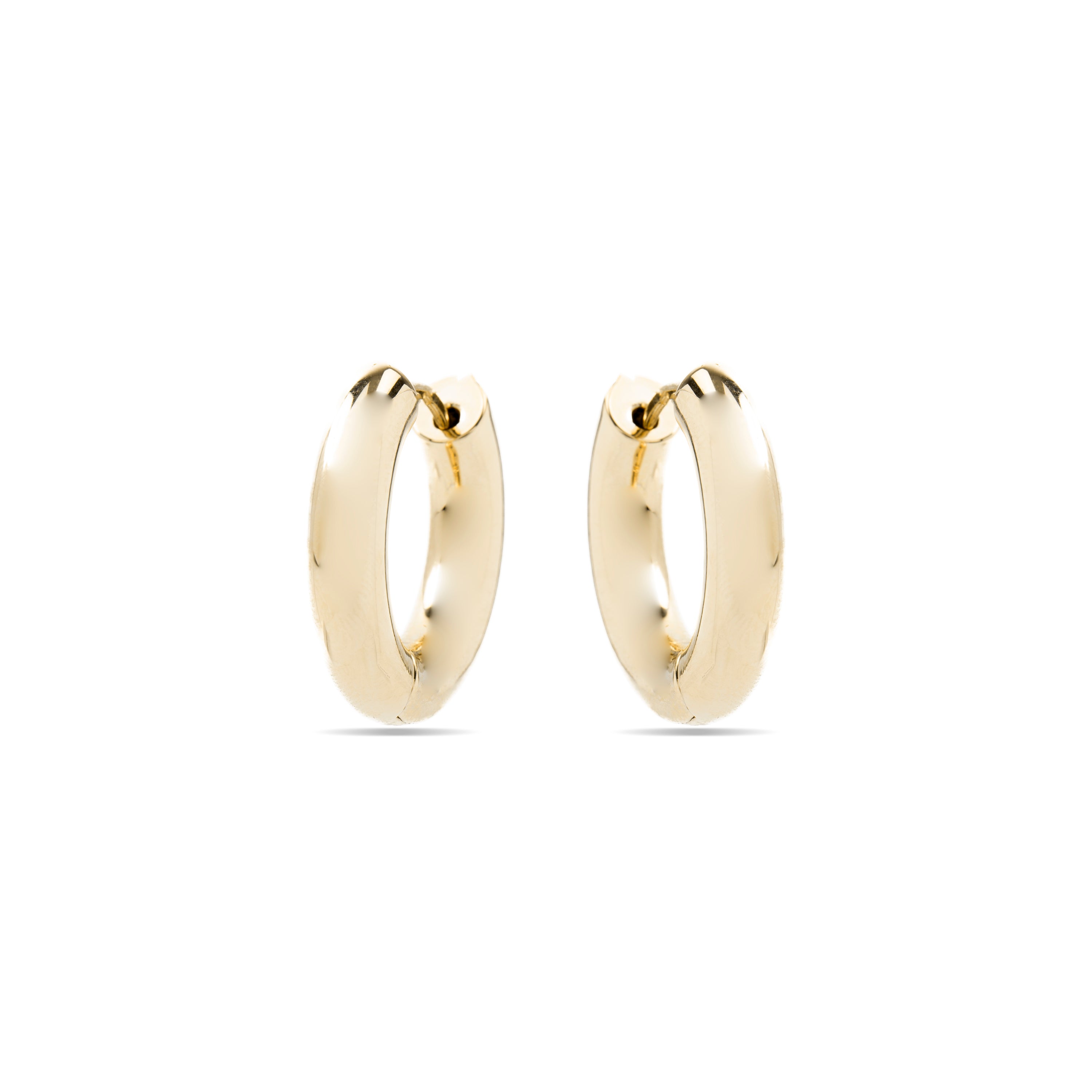 24mm diameter earrings with 18K Yellow Gold finish - Saura