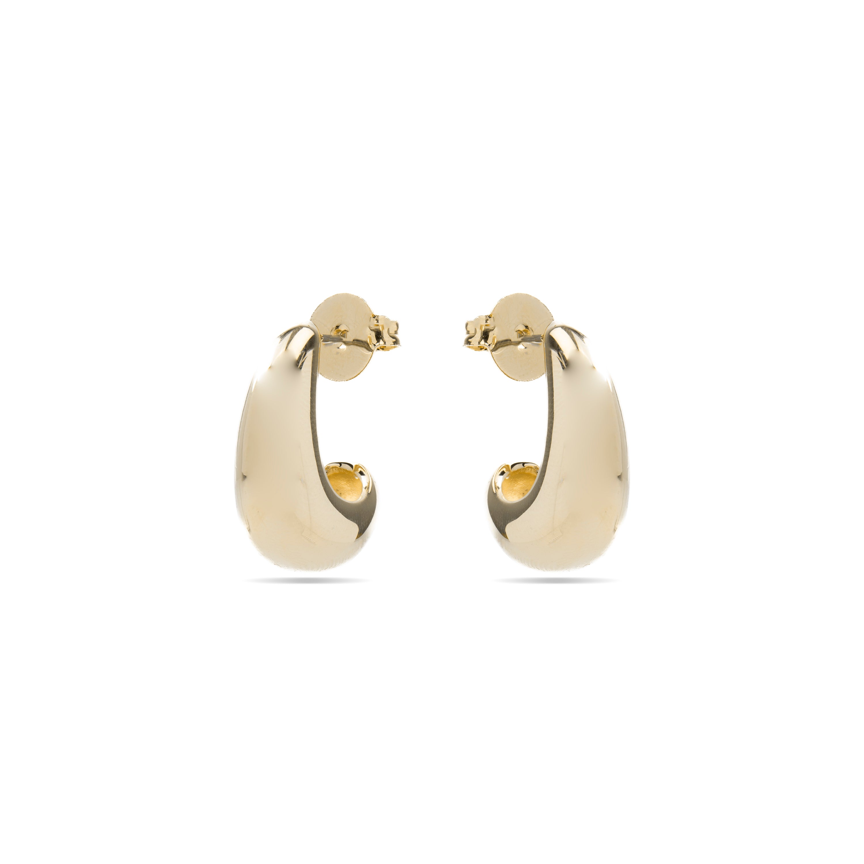 Boucles d'oreilles de 22mm de diamètre finition Or Jaune 18K - Sanky