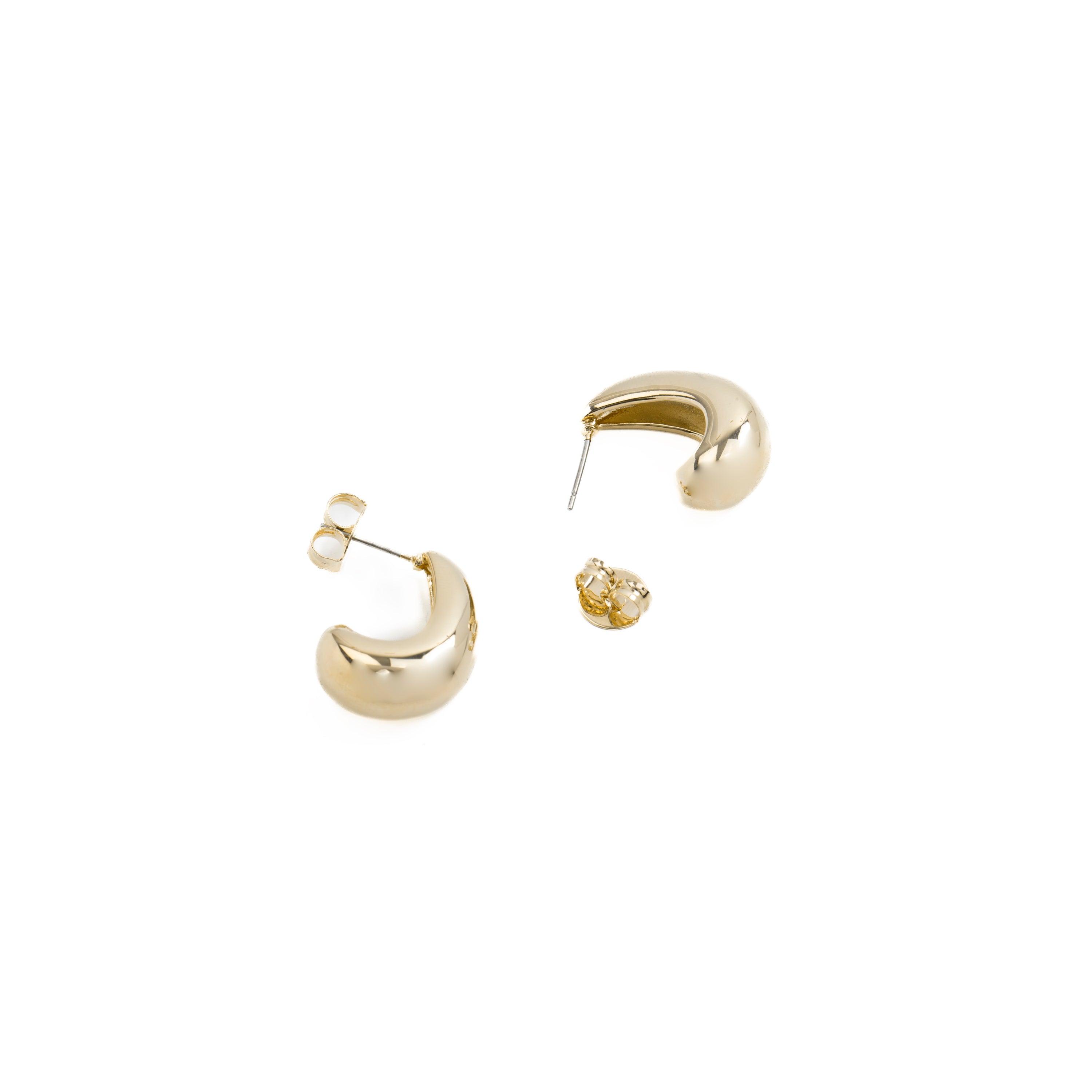 Boucles d'oreilles de 22mm de diamètre finition Or Jaune 18K - Sanky