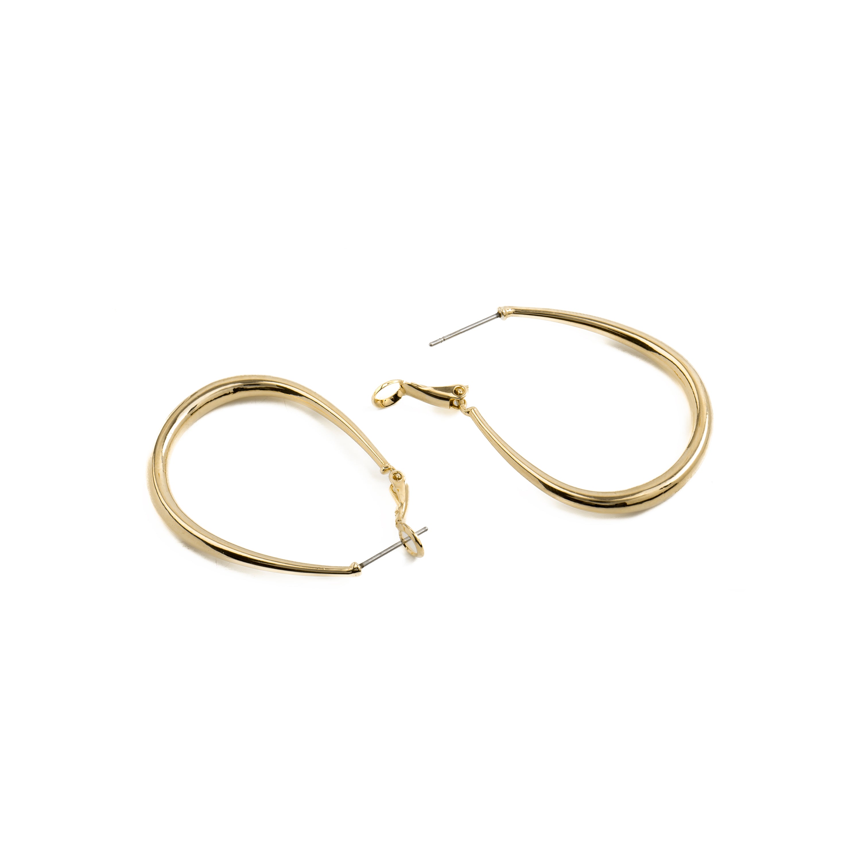 Pendientes de 47mm de diámetro acabado Oro Amarillo 18K - Axeir