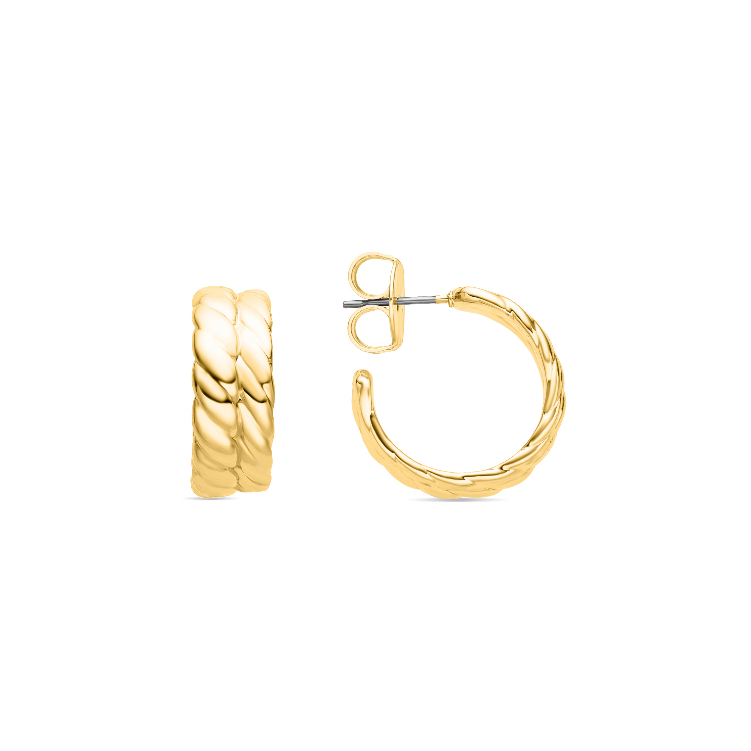 Orecchini di 19,5mm di diametro finitura Oro Giallo 18K - Thety