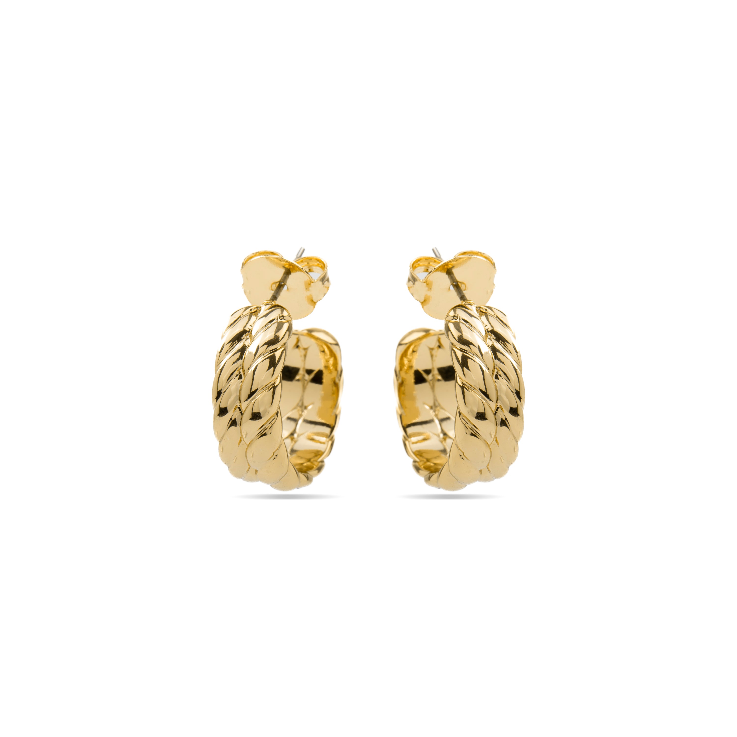 Orecchini di 19,5mm di diametro finitura Oro Giallo 18K - Thety