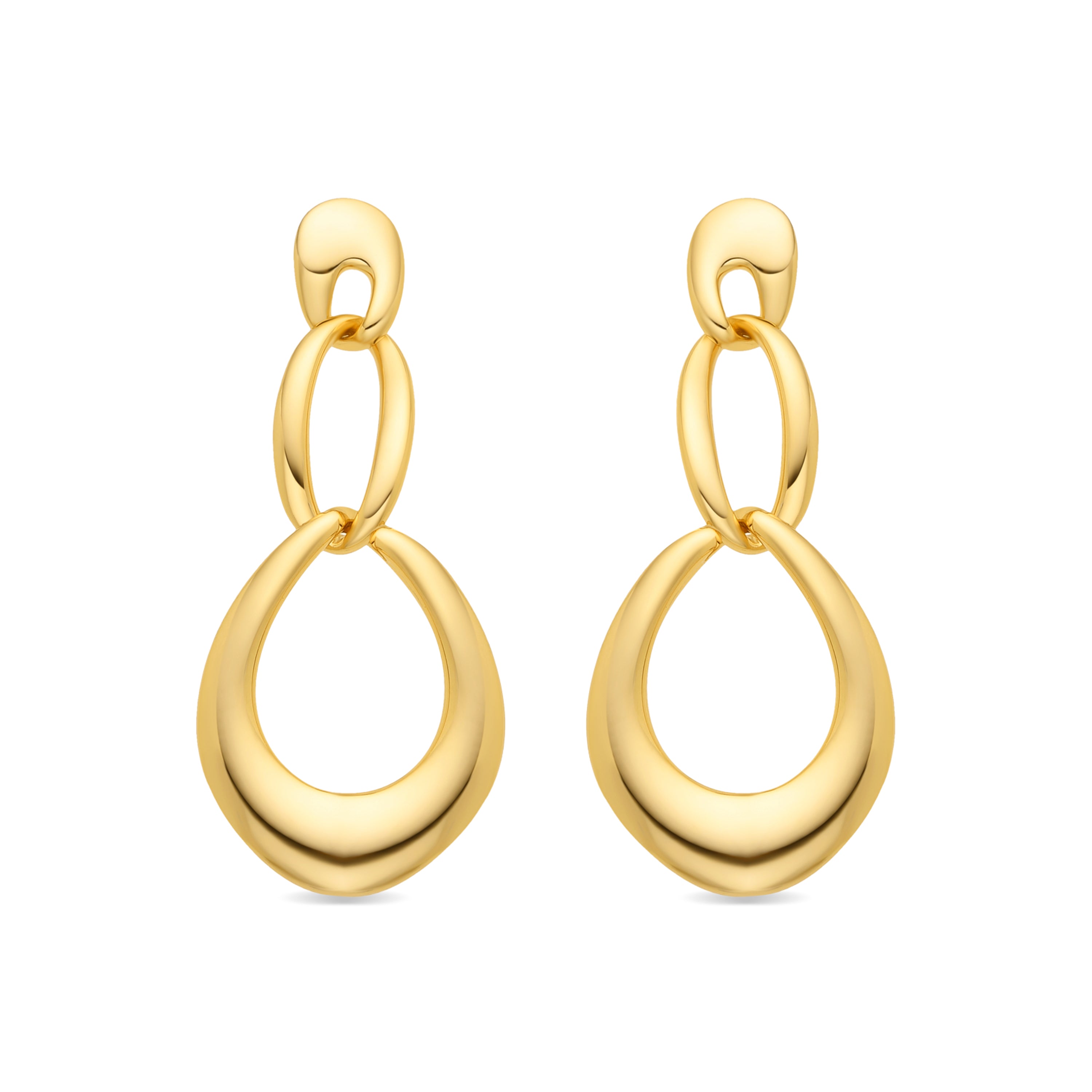 Brincos acabamento ouro 18k - Saimil