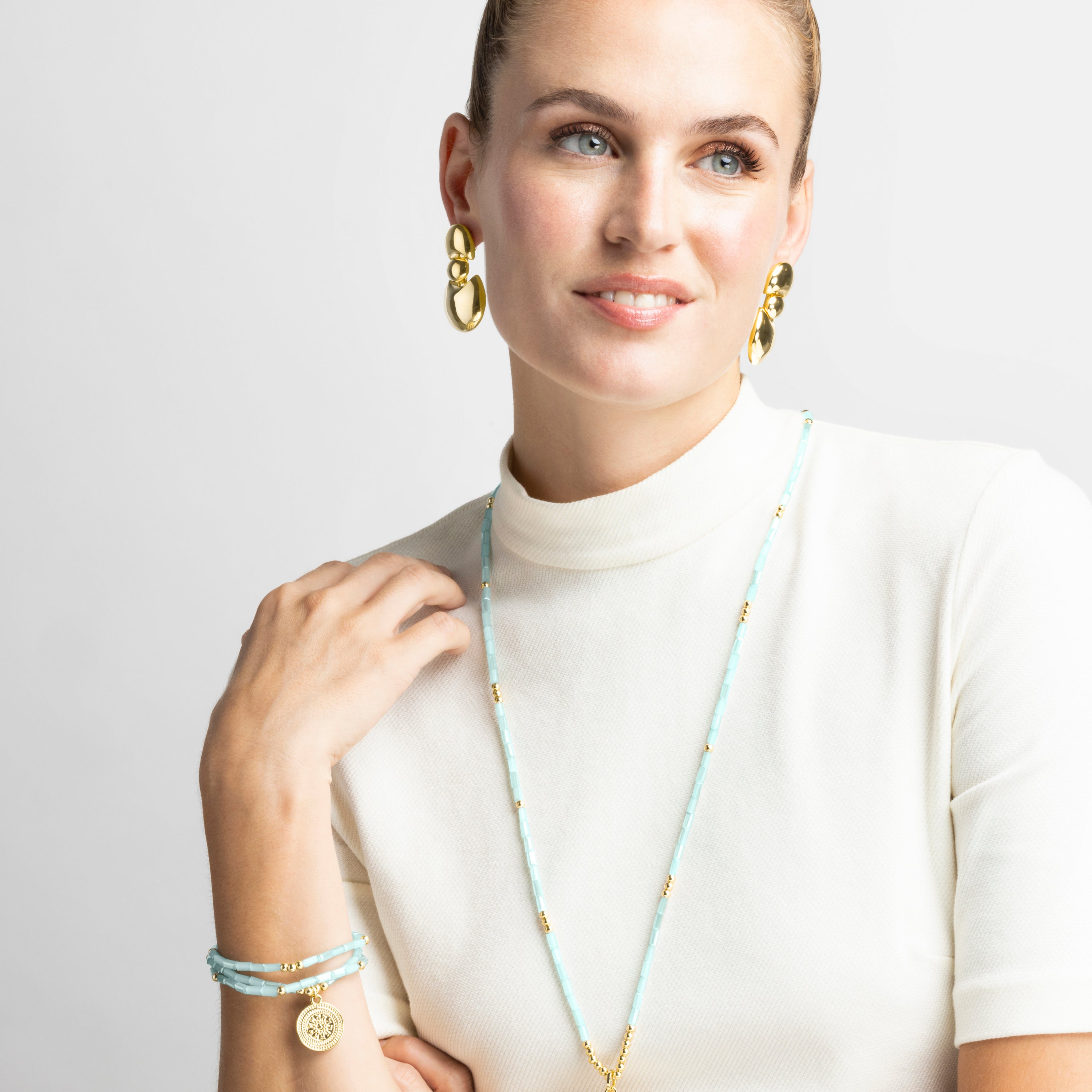 Ohrringe 18k Gold-Finish - Shax